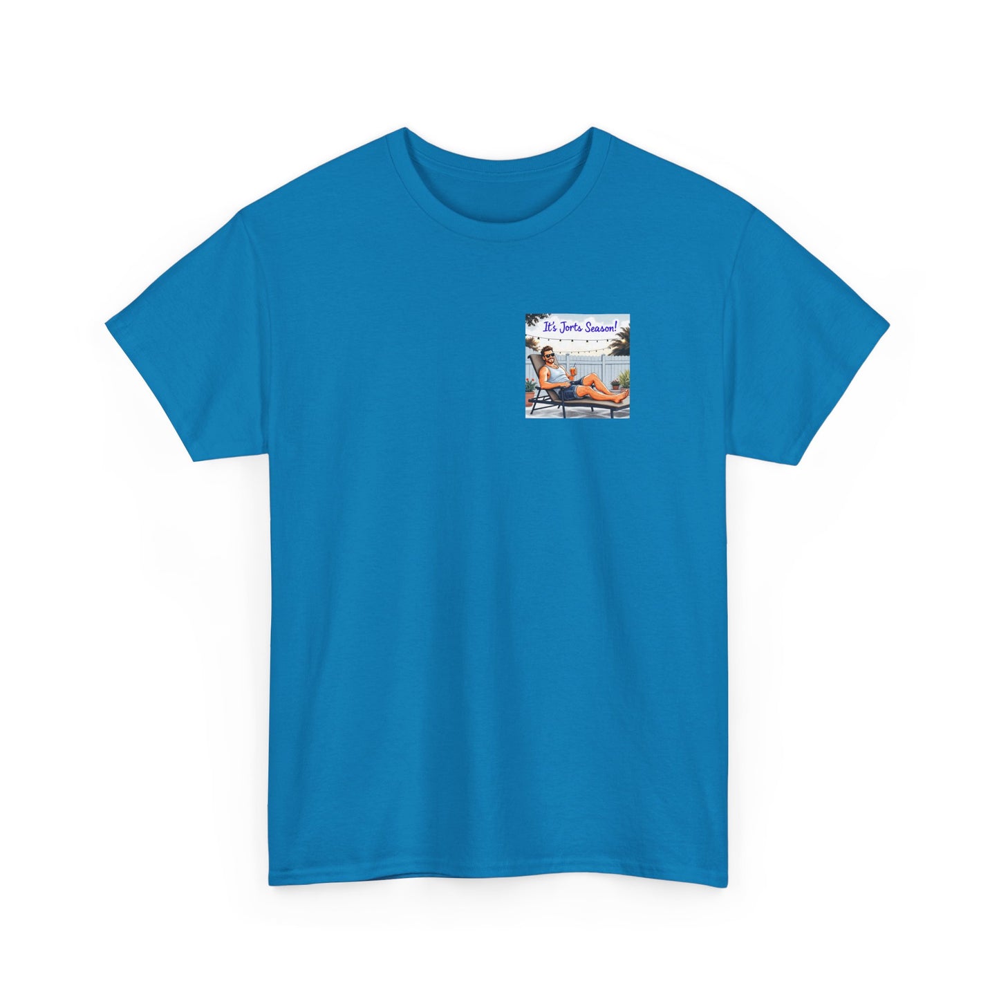 Jorts season Unisex Heavy Cotton Tee, Fun Beachwear, T-Shirt for Vacation,