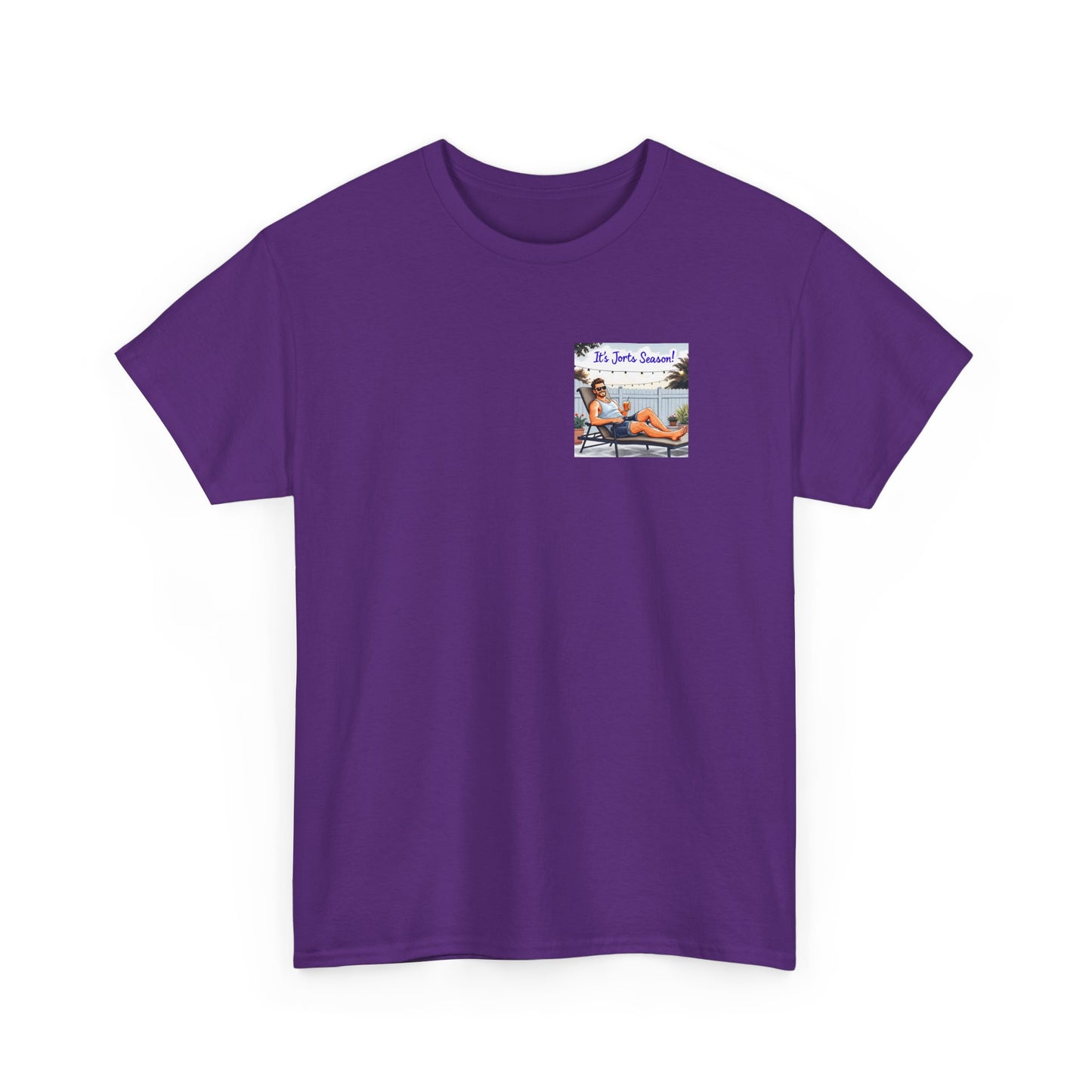 Jorts season Unisex Heavy Cotton Tee, Fun Beachwear, T-Shirt for Vacation,