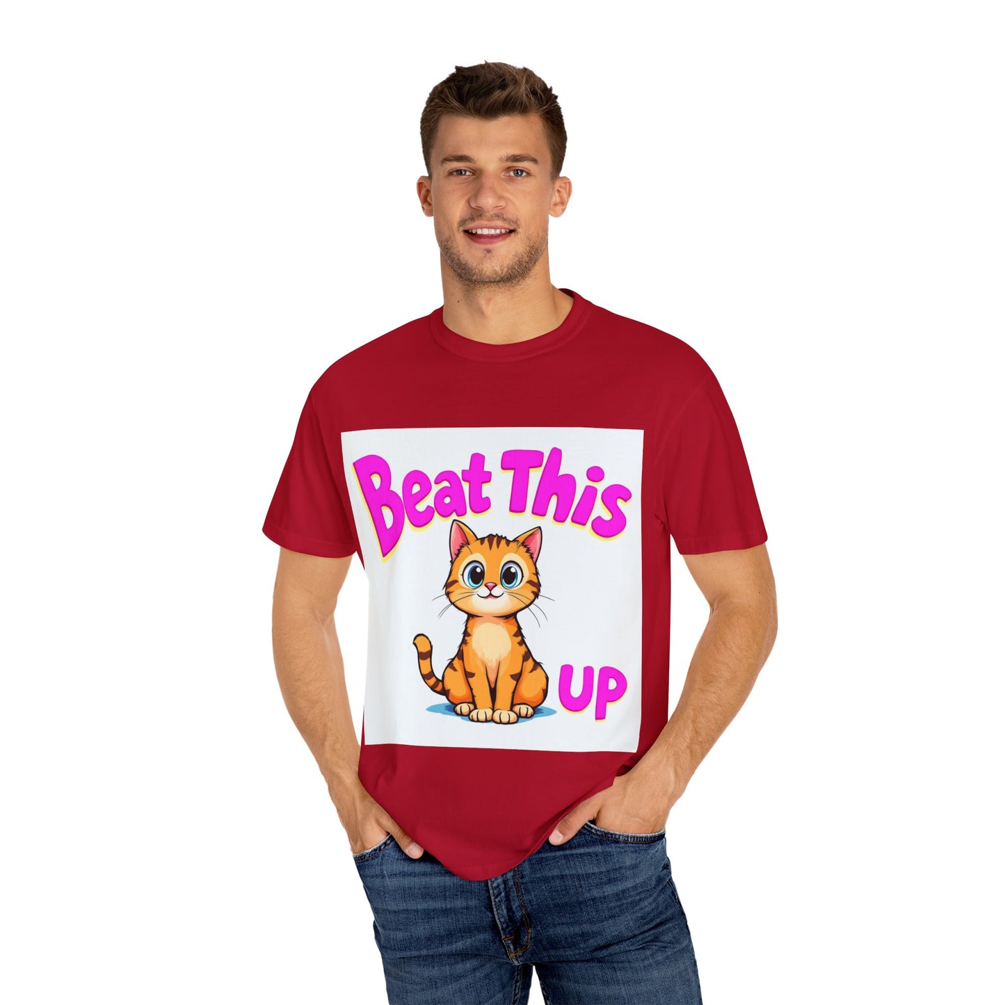 Playful Cat Tee - mature beat this up