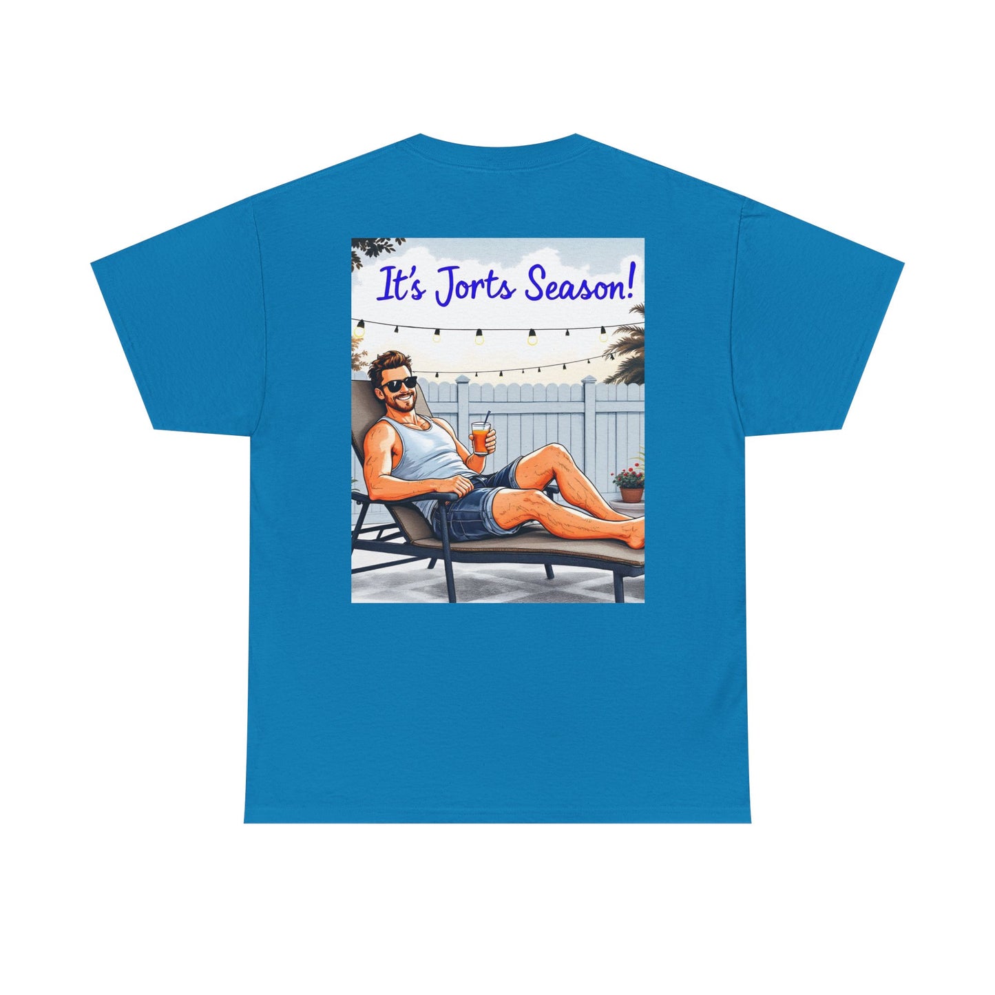Jorts season Unisex Heavy Cotton Tee, Fun Beachwear, T-Shirt for Vacation,