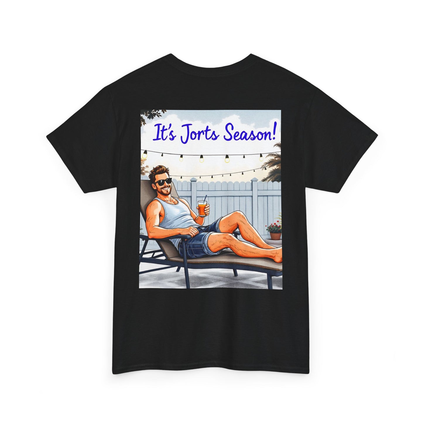 Jorts season Unisex Heavy Cotton Tee, Fun Beachwear, T-Shirt for Vacation,