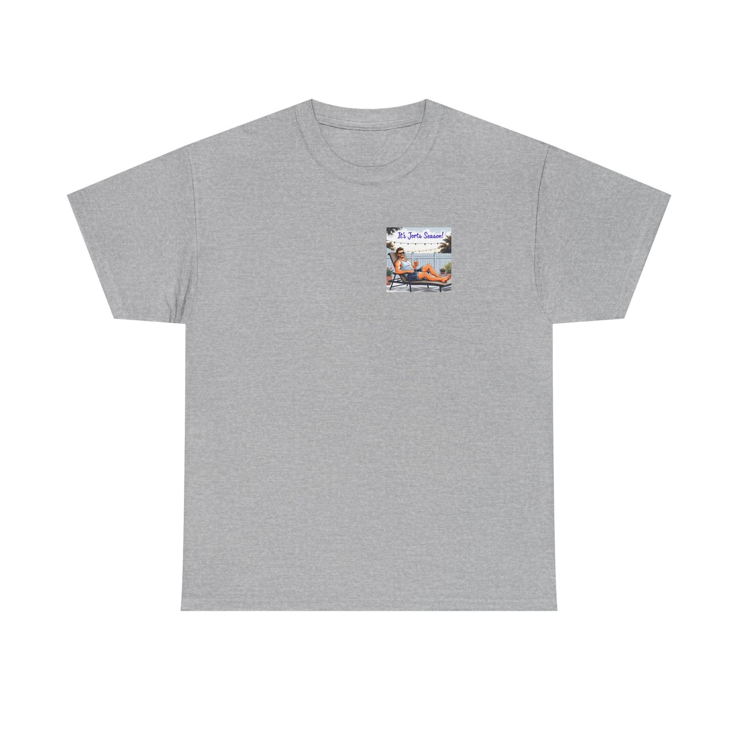 Jorts season Unisex Heavy Cotton Tee, Fun Beachwear, T-Shirt for Vacation,