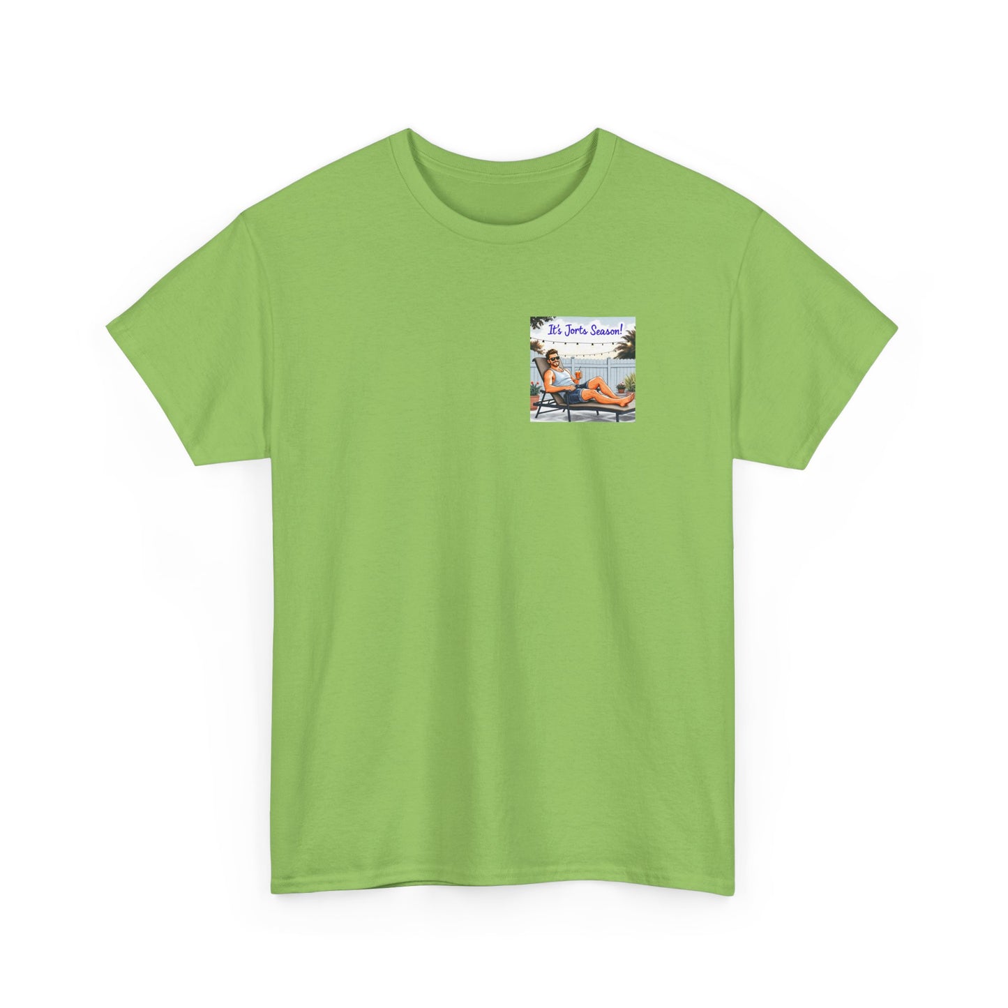Jorts season Unisex Heavy Cotton Tee, Fun Beachwear, T-Shirt for Vacation,