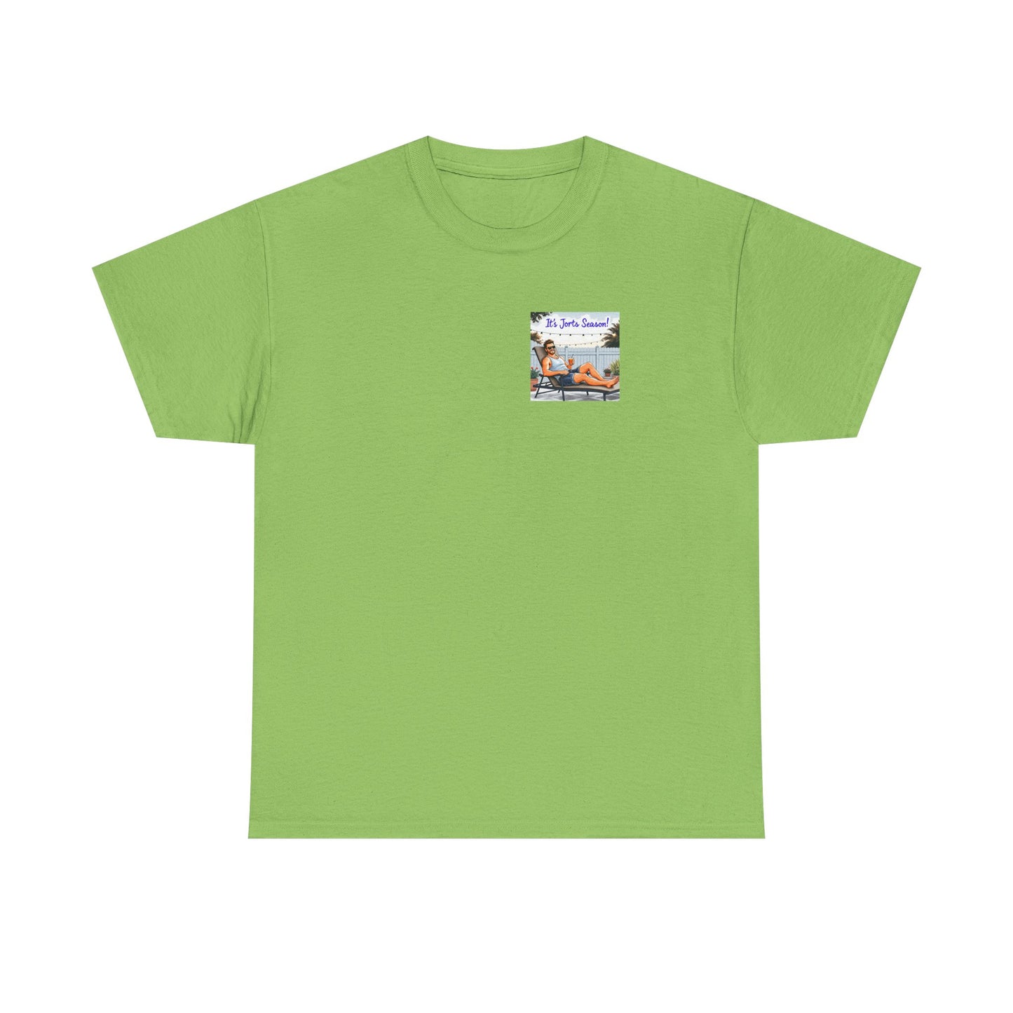 Jorts season Unisex Heavy Cotton Tee, Fun Beachwear, T-Shirt for Vacation,