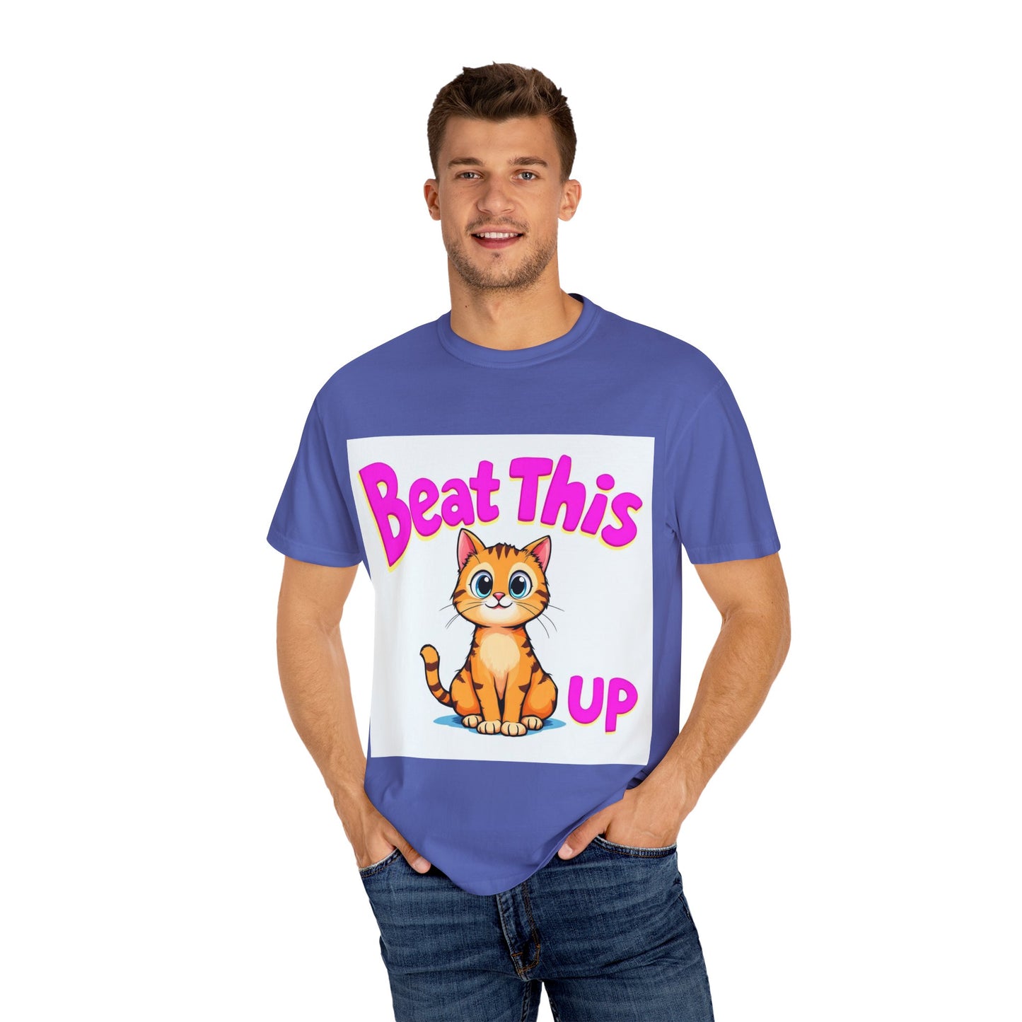 Playful Cat Tee - mature beat this up