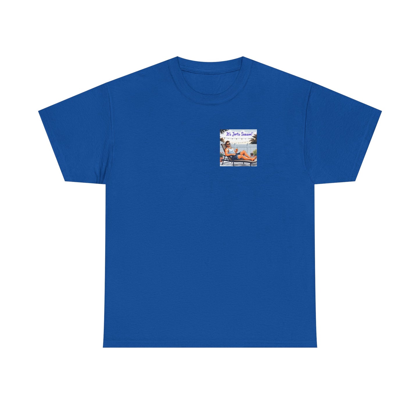 Jorts season Unisex Heavy Cotton Tee, Fun Beachwear, T-Shirt for Vacation,