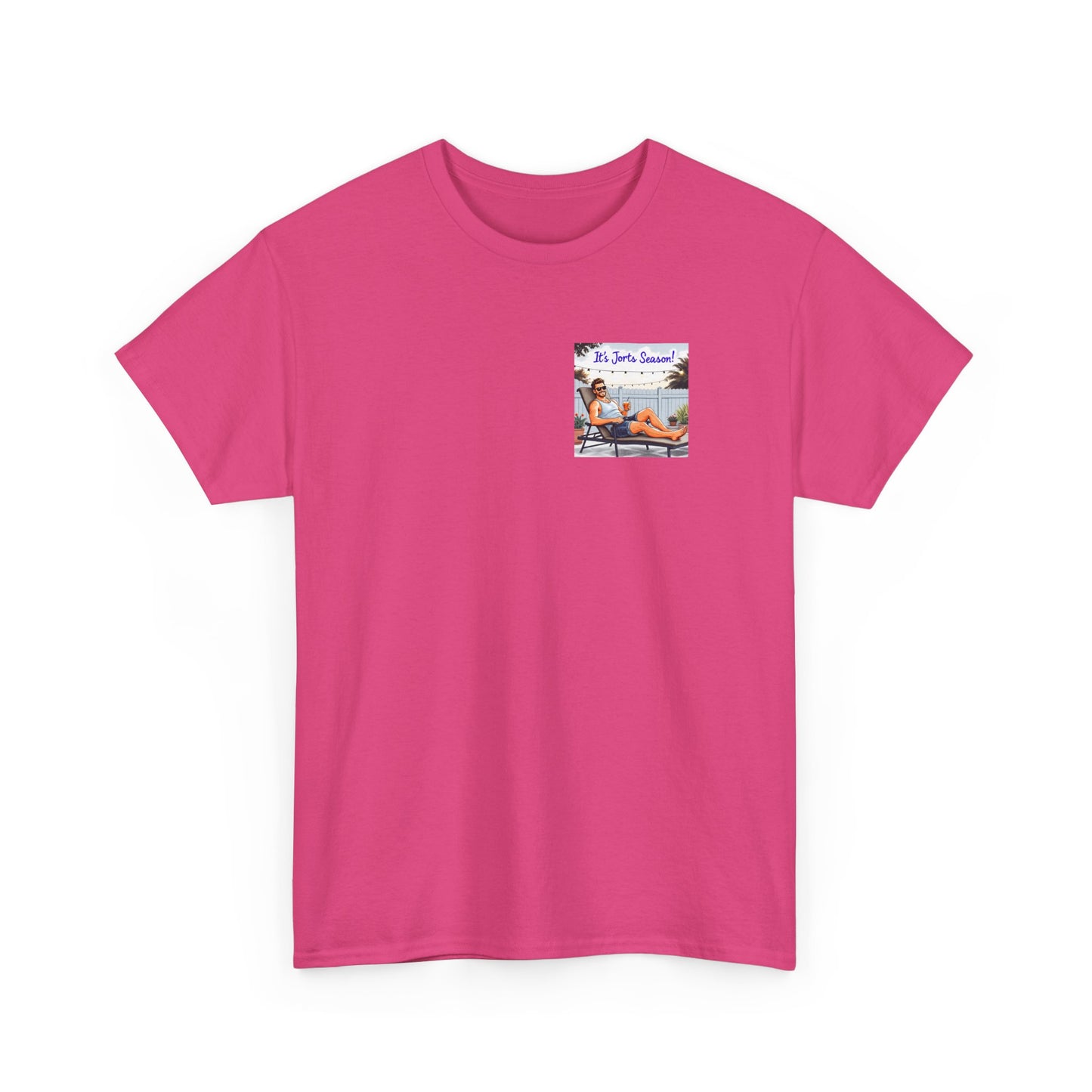 Jorts season Unisex Heavy Cotton Tee, Fun Beachwear, T-Shirt for Vacation,