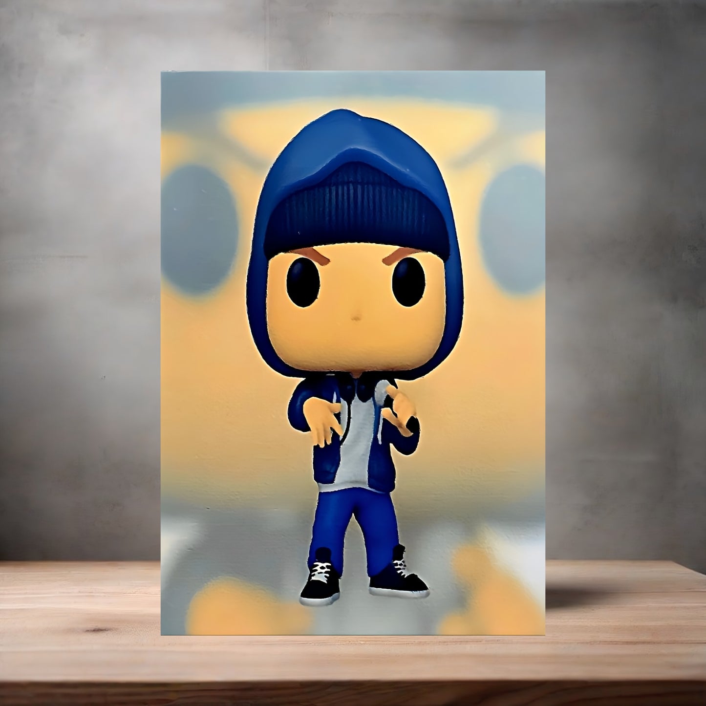 Eminem Funko Pop Figure on aluminum print. Multiple sizes available