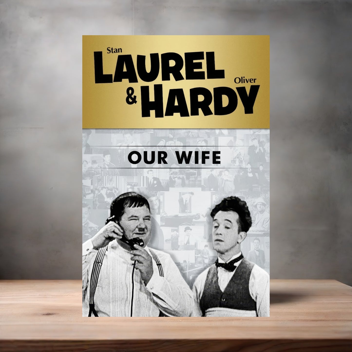 Laurel and Hardy movie Posters on aluminum print. Many options and sizes to choose from