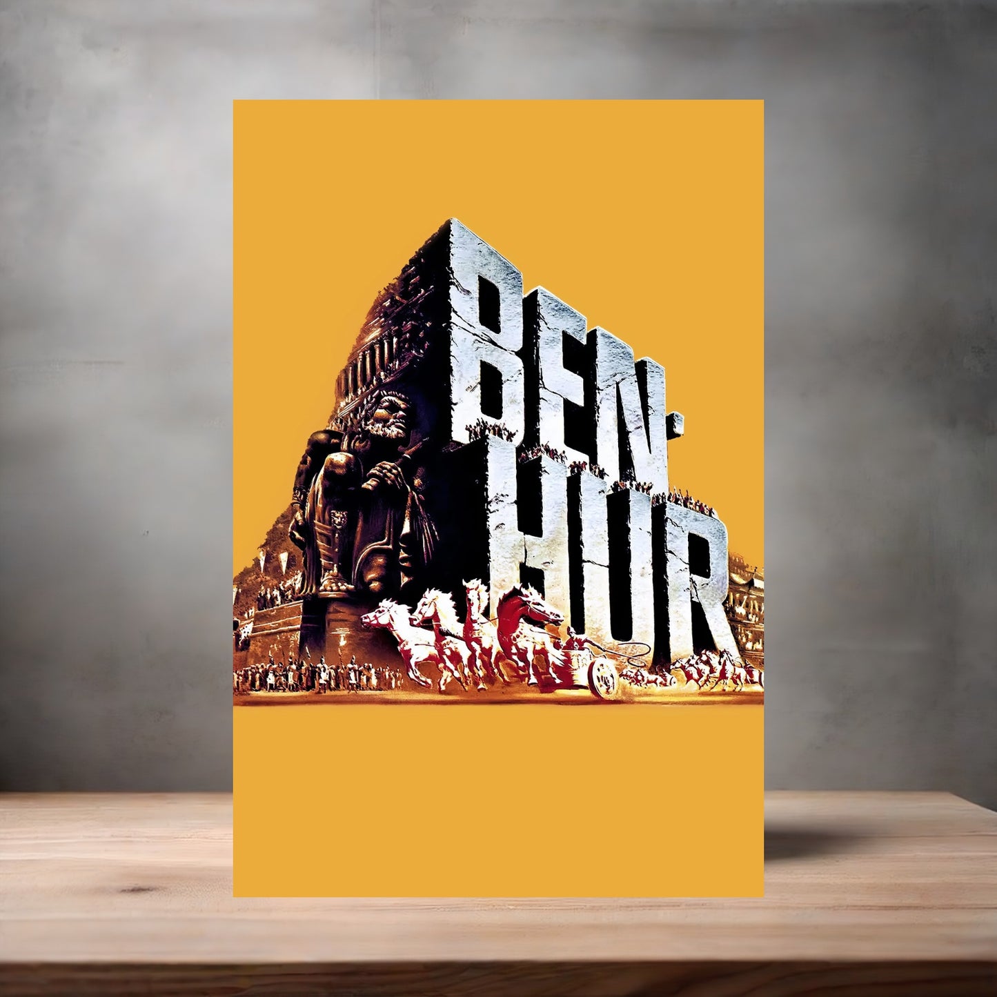 Ben-Hur movie poster on aluminum print. Multiple sizes available.