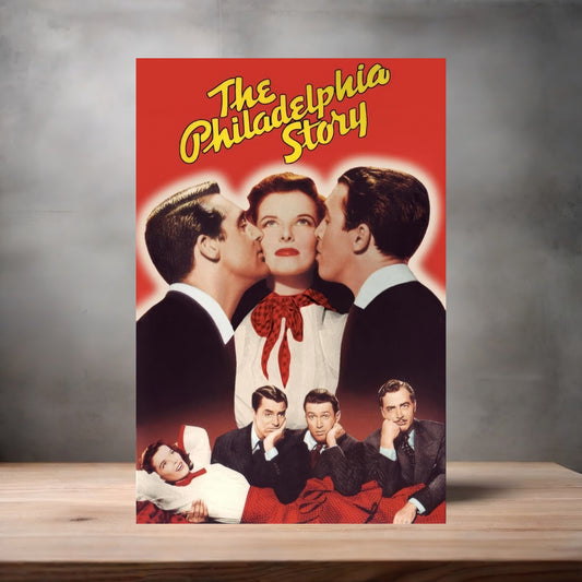 The Philadelphia Story movie poster on aluminum print. Multiple sizes available.