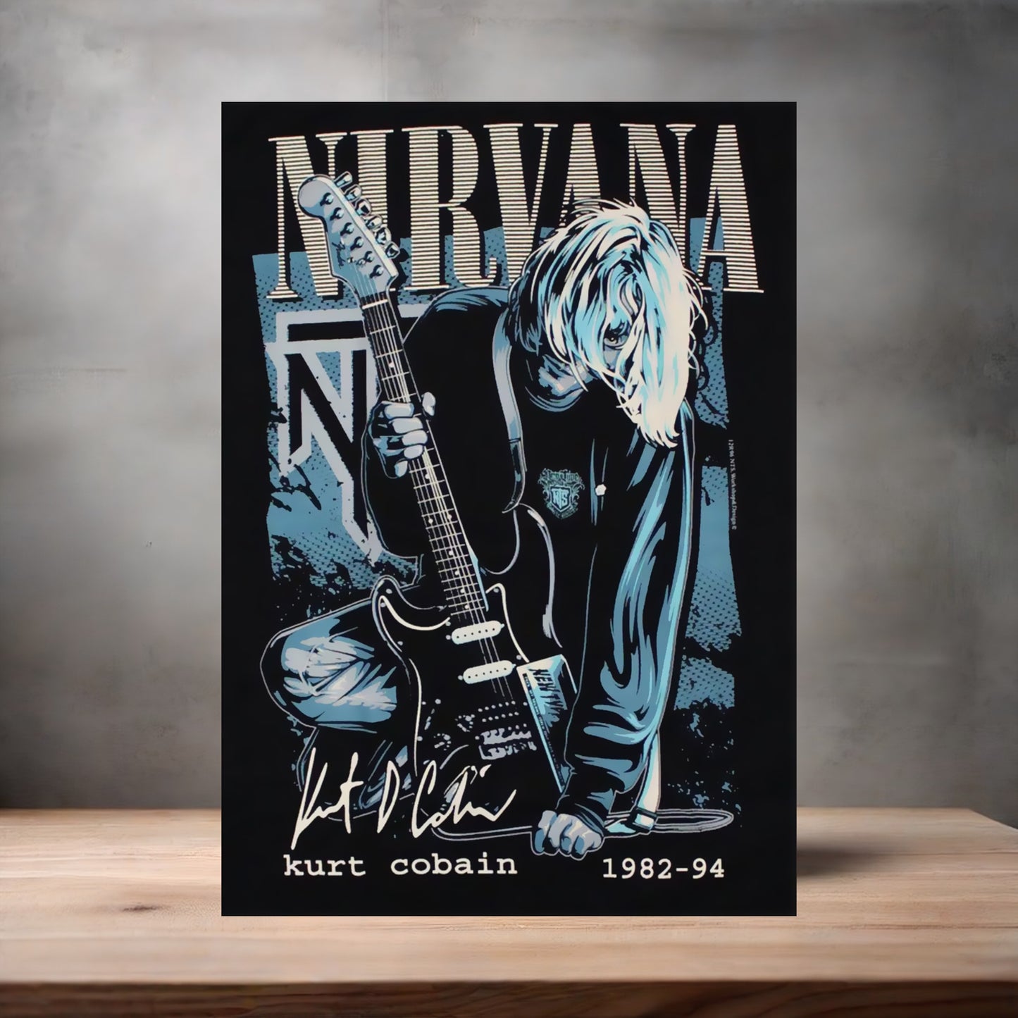 Nirvana concert Posters on aluminum print. Many options and sizes to choose from