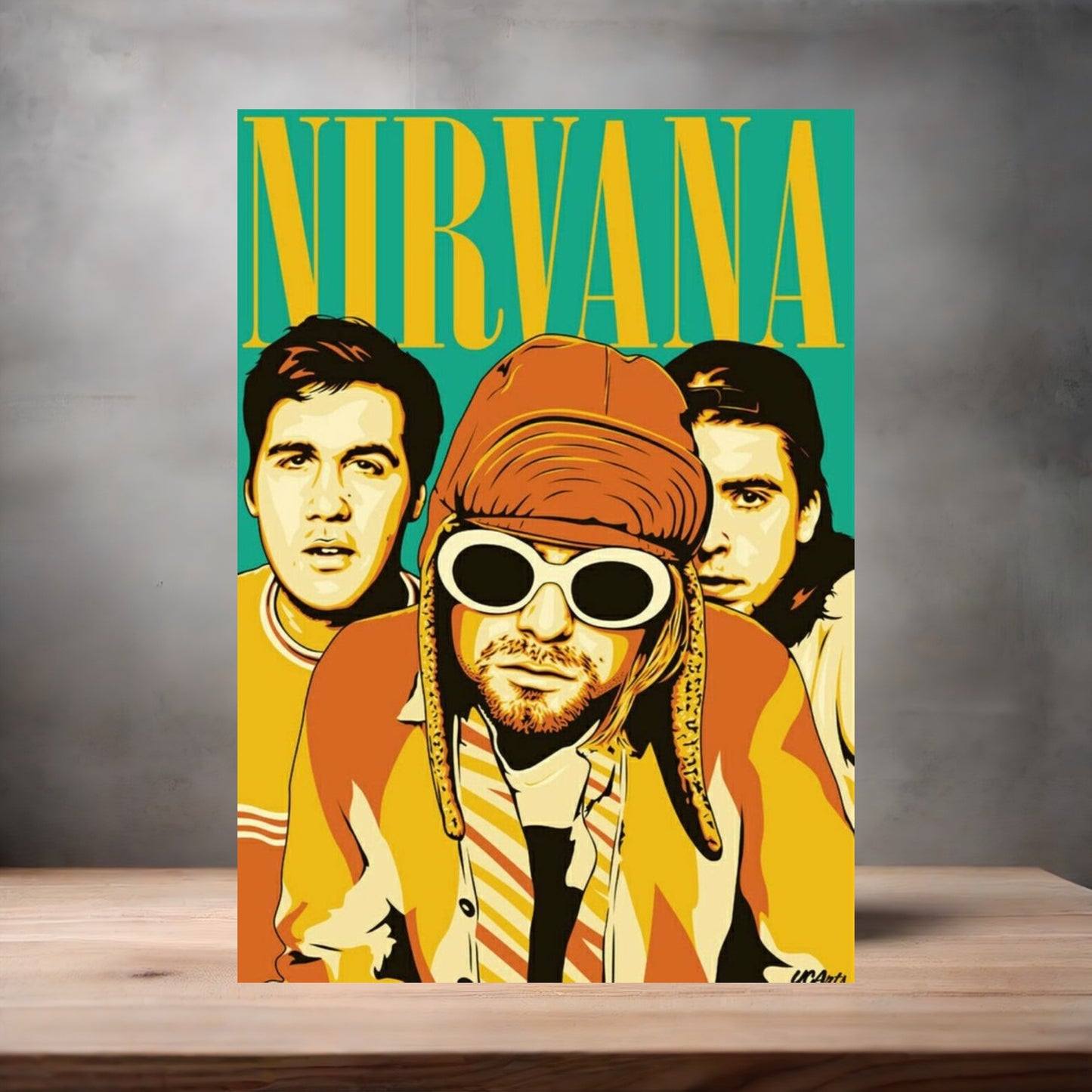 Nirvana concert Posters on aluminum print. Many options and sizes to choose from