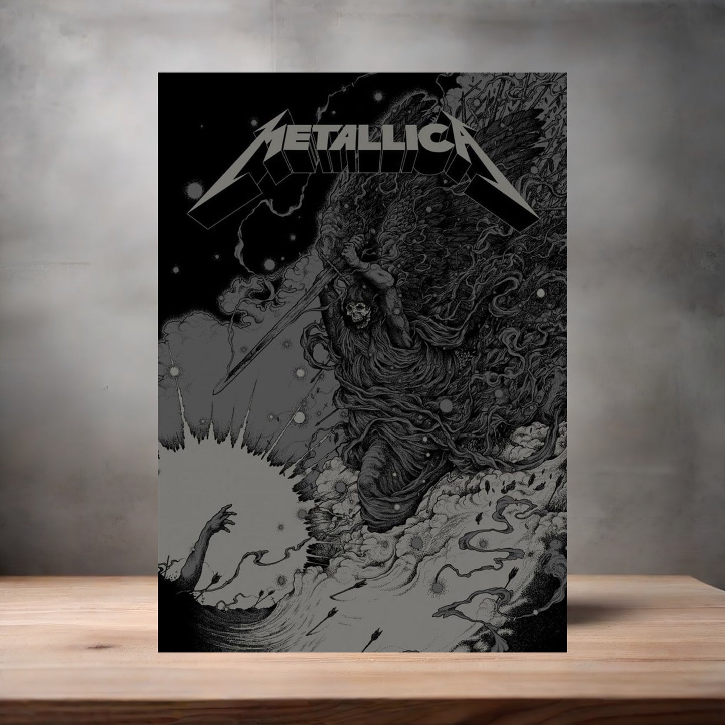 Metallica concert Posters on aluminum print. Many options and sizes to choose from