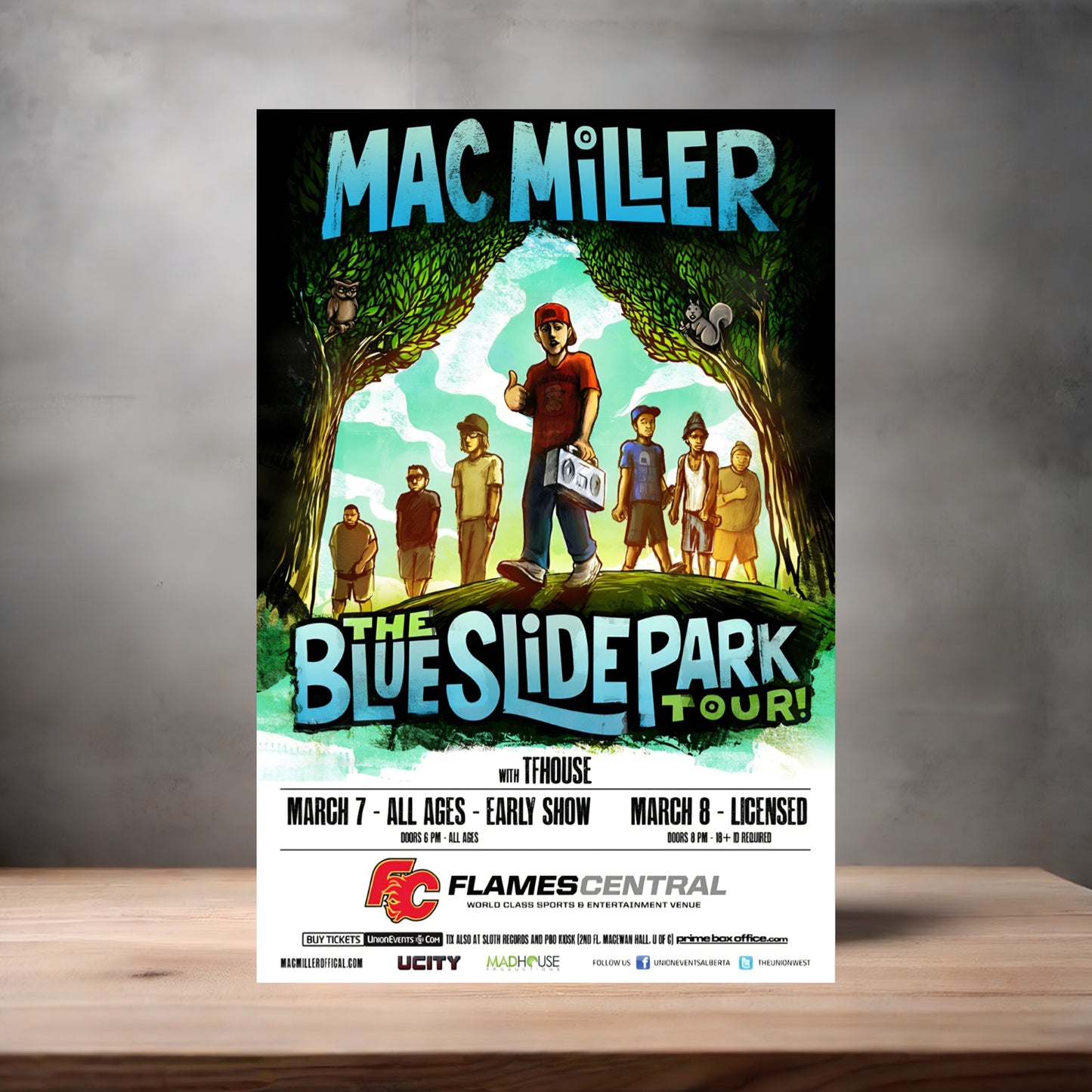 Mac Miller concert and album cover posters on Aluminum print. Multiple sizes and prints available.