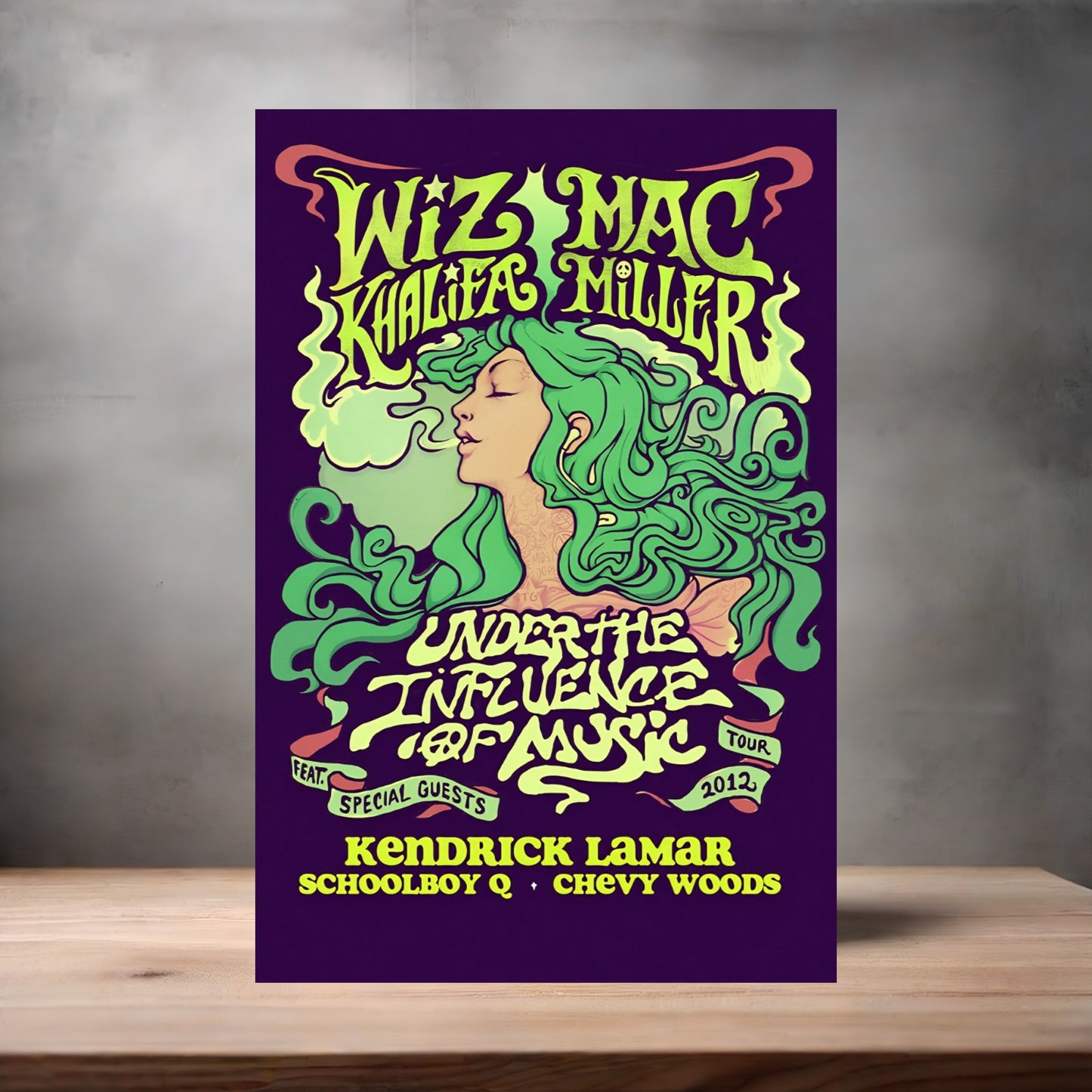 Mac Miller concert and album cover posters on Aluminum print. Multiple sizes and prints available.
