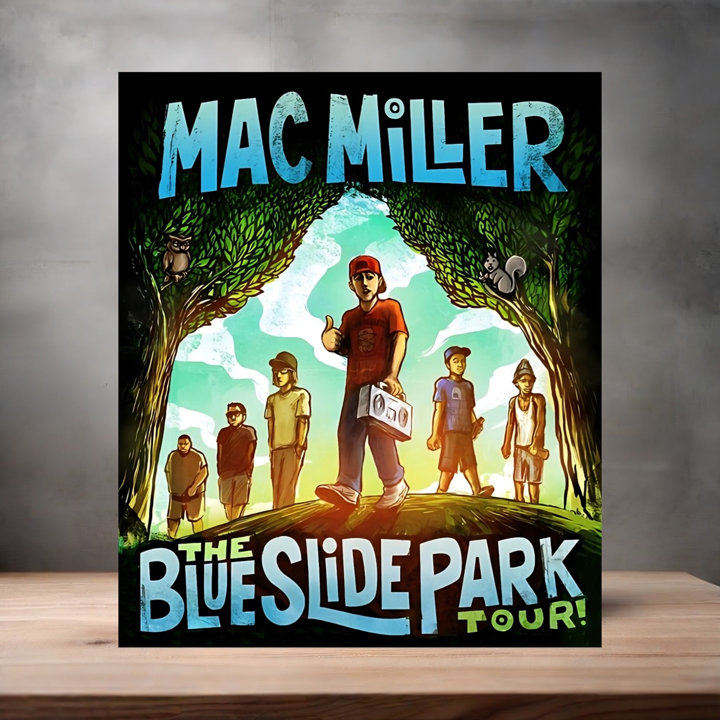 Mac Miller concert and album cover posters on Aluminum print. Multiple sizes and prints available.