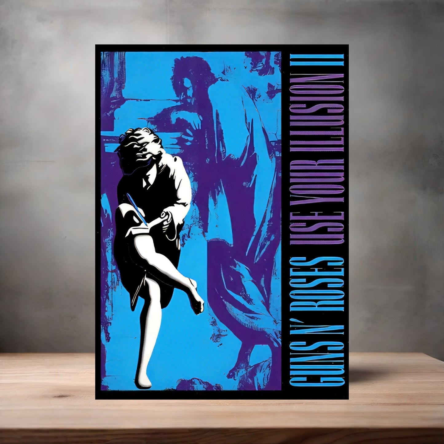 Guns n Roses Use your illusion 2 album poster on aluminum print. Multiple sizes available