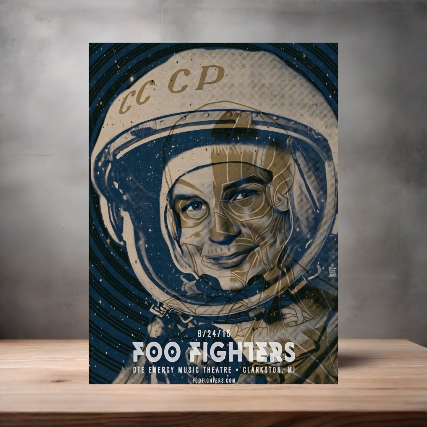 Foo Fighters 2015 concert poster on aluminum print. Multiple sizes available