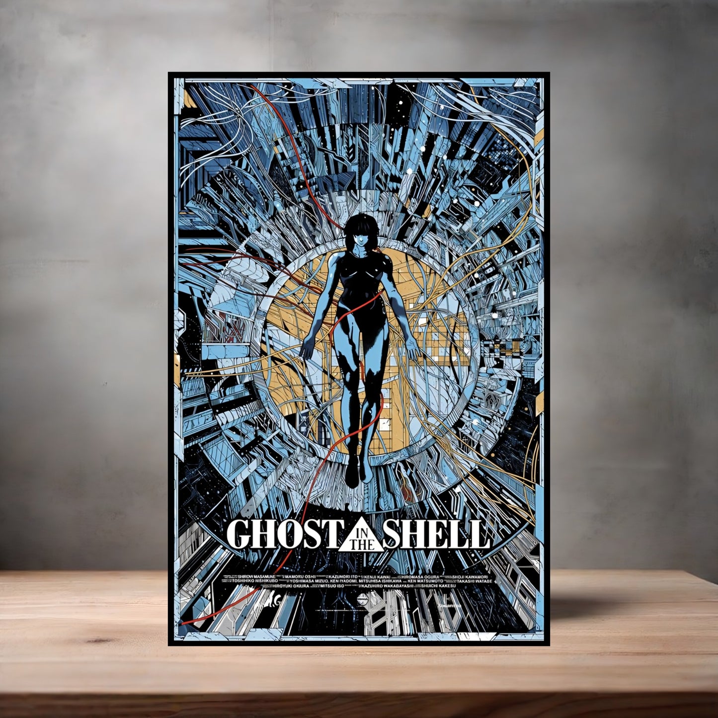 Ghost in the Shell Movie posters on Aluminum print. Multiple sizes and prints available.