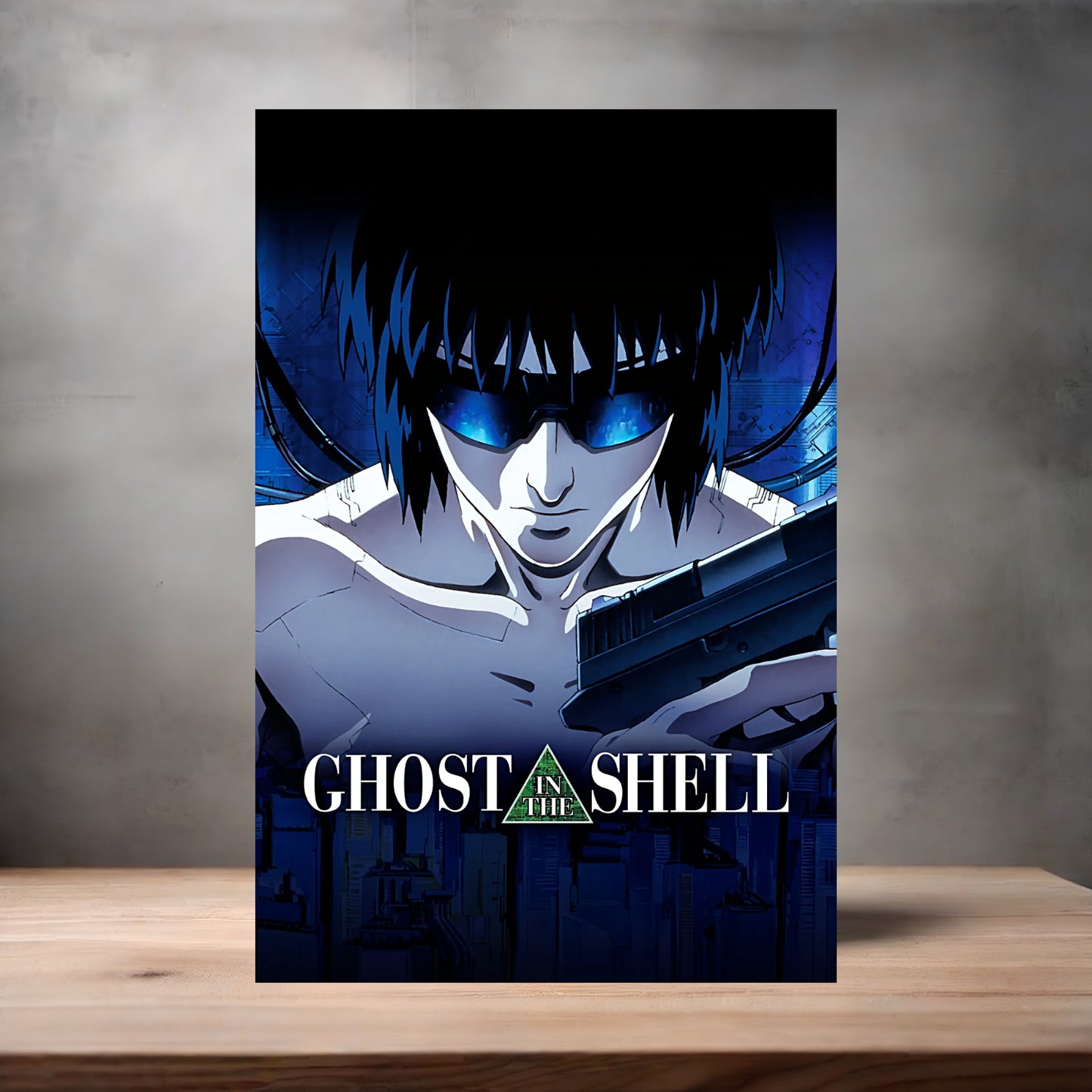 Ghost in the Shell Movie posters on Aluminum print. Multiple sizes and prints available.