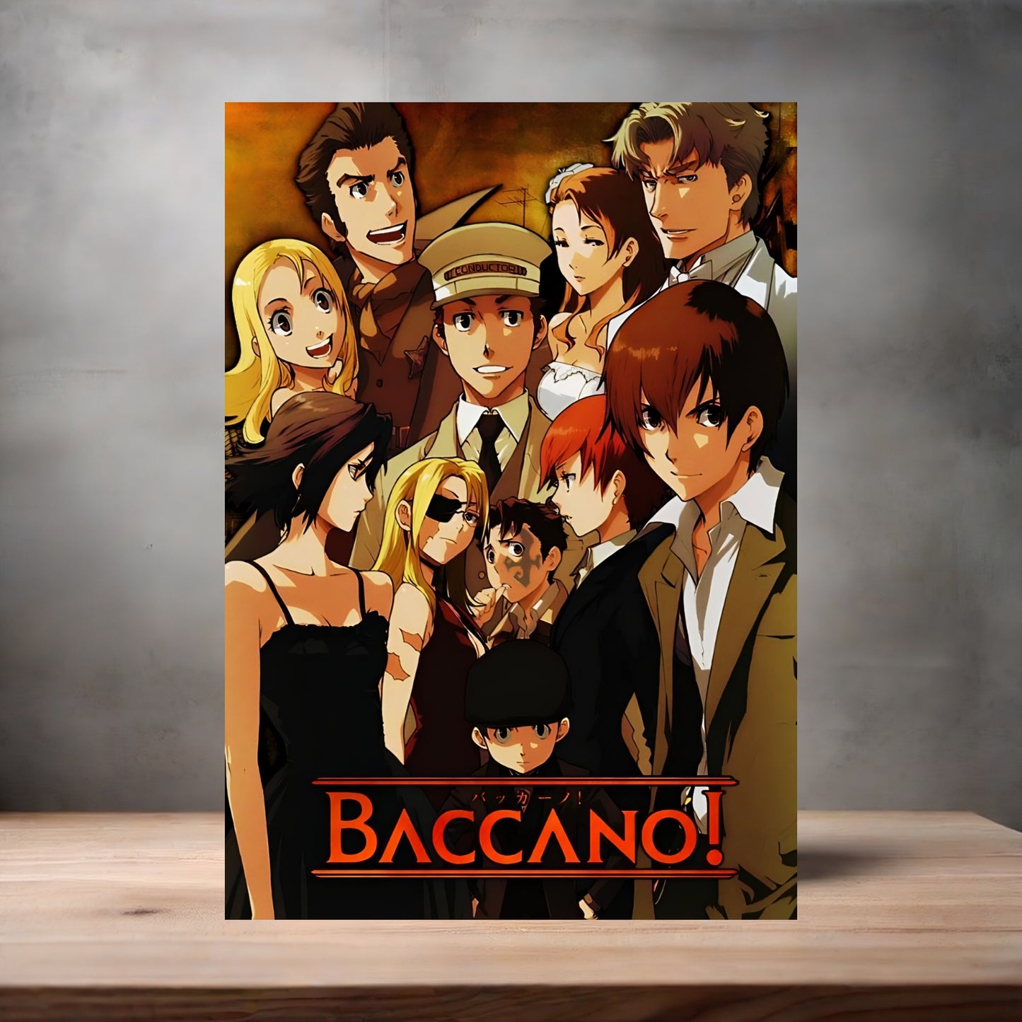 Baccano! Anime poster on aluminum print. Multiple styles and sizes available