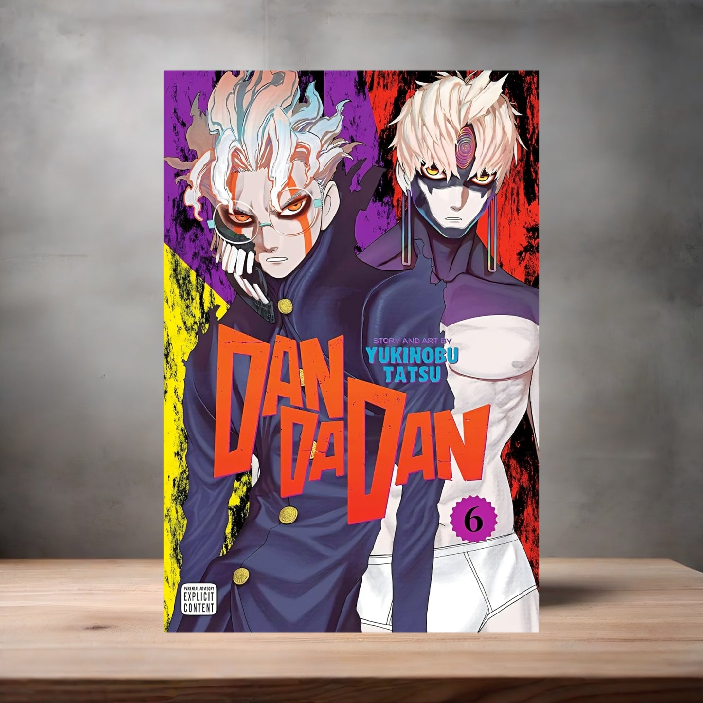 Dandadan Anime poster on aluminum print. Multiple styles and sizes available