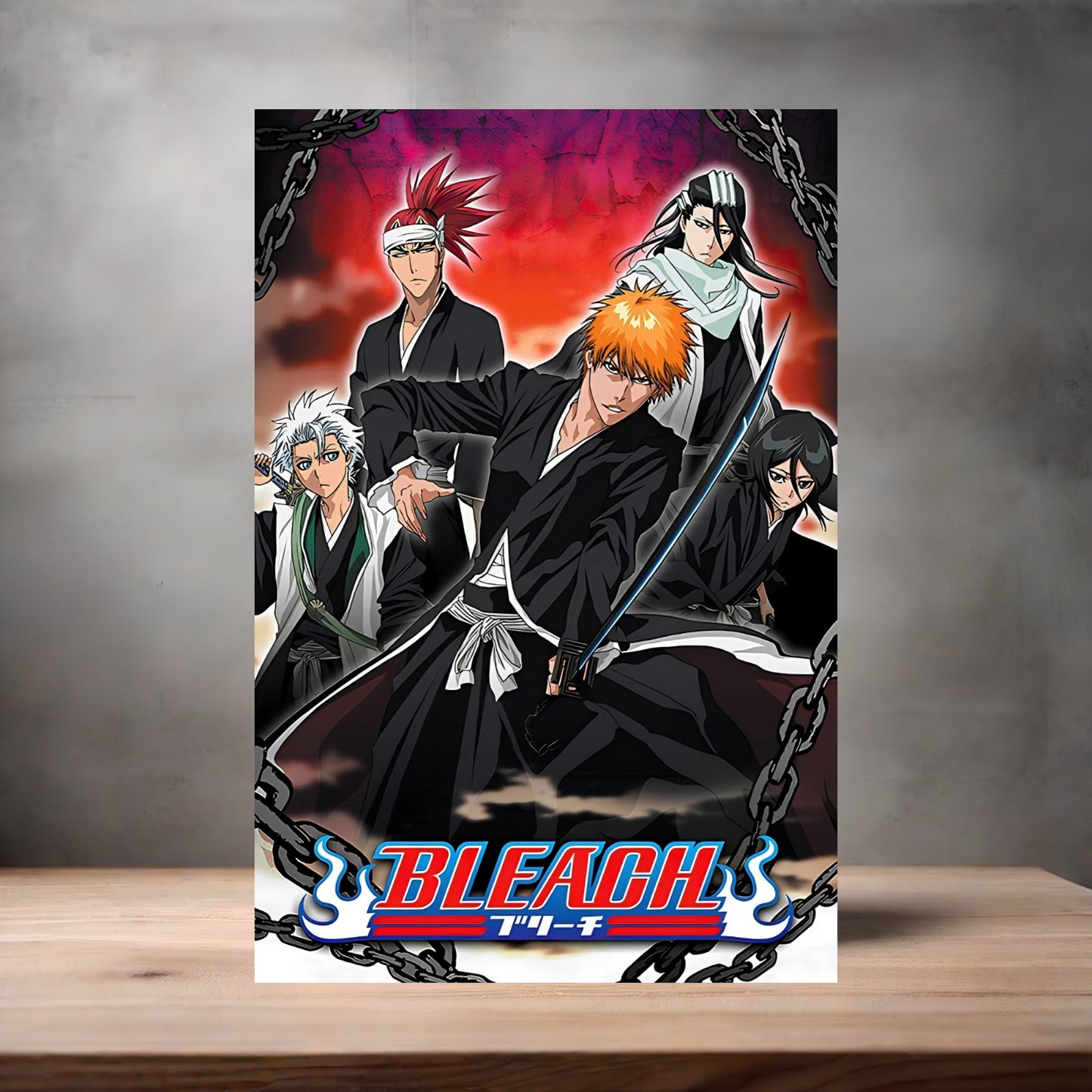 Bleach Anime poster on aluminum print. Multiple styles and sizes available