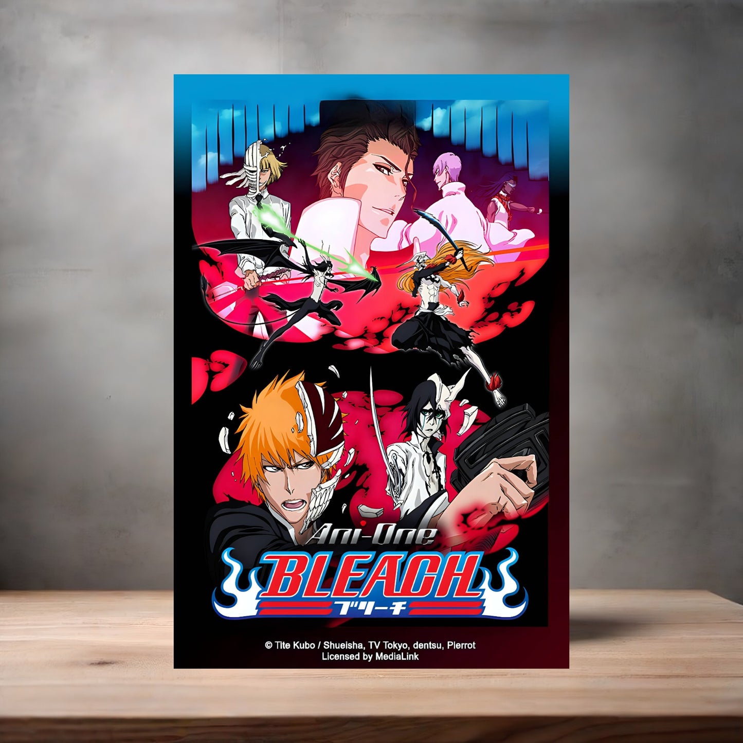 Bleach Anime poster on aluminum print. Multiple styles and sizes available