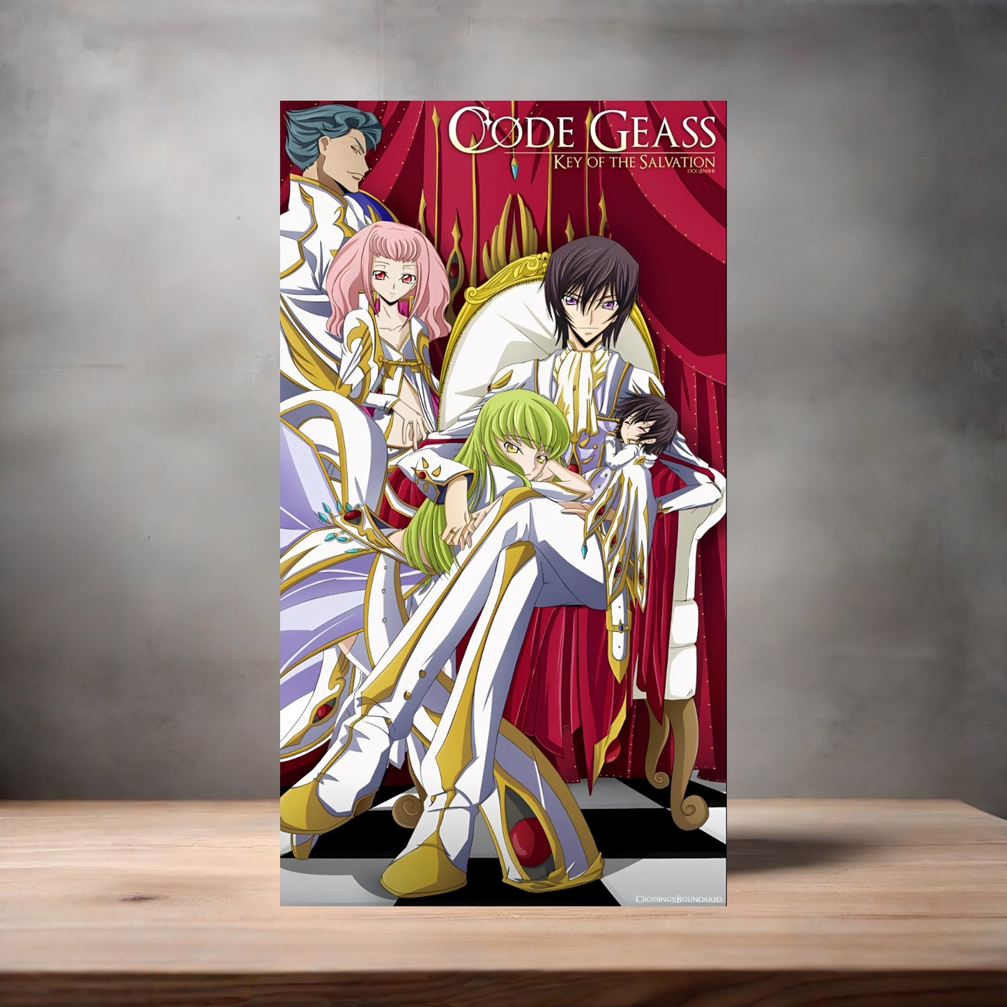 Code Geass Anime poster on aluminum print. Multiple styles and sizes available