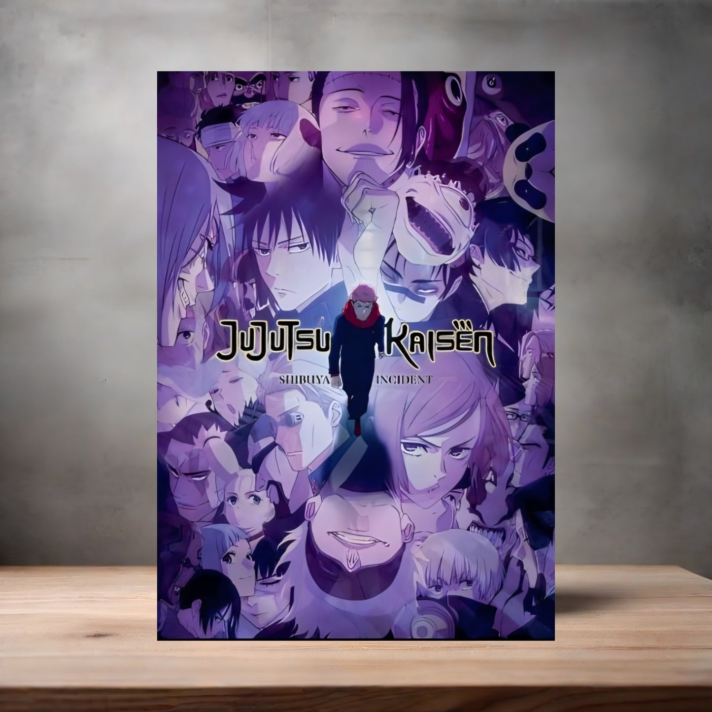 Jujutsu Kaisen Anime poster on aluminum print. Multiple styles and sizes available