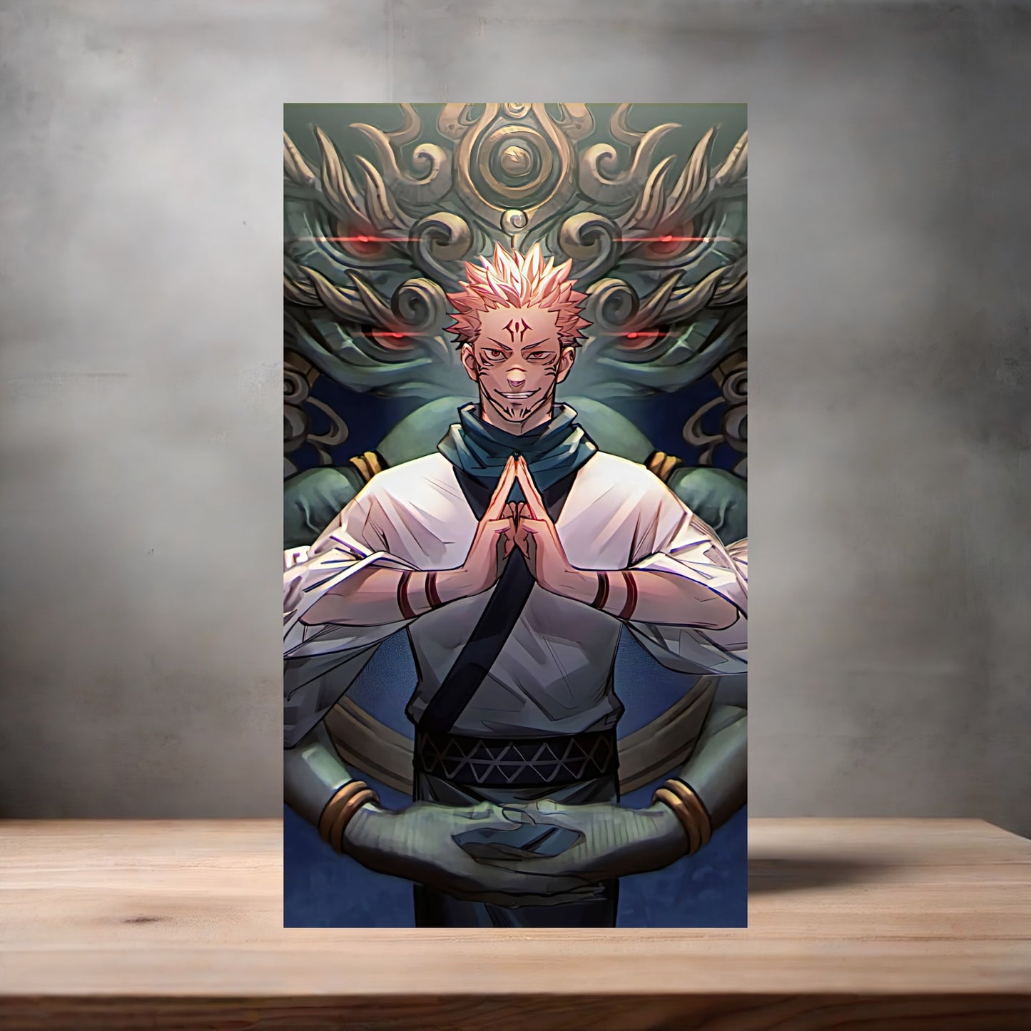 Jujutsu Kaisen Anime poster on aluminum print. Multiple styles and sizes available