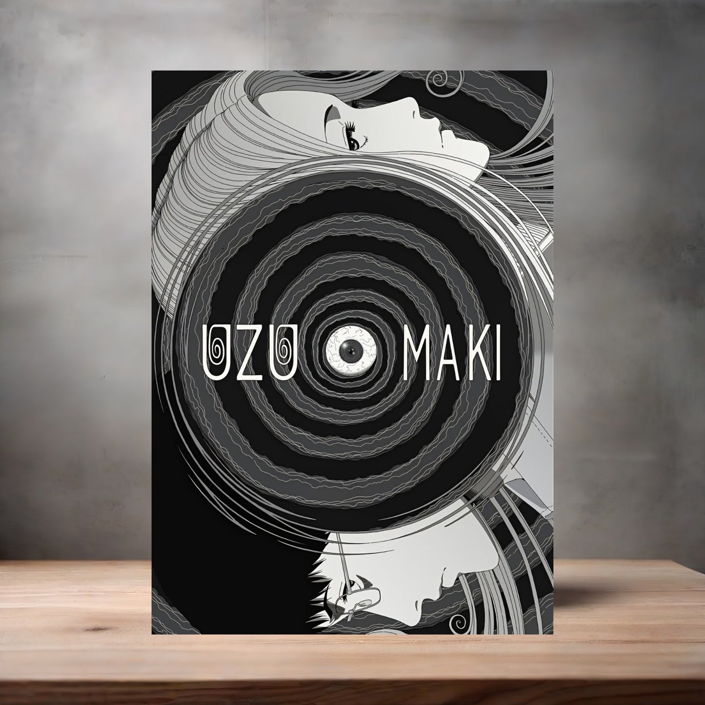 Uzumaki Manga Anime poster on aluminum print. Multiple styles and sizes available