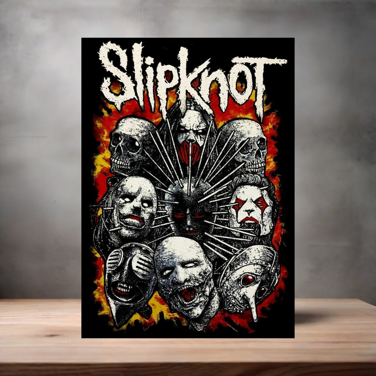 Slipknot poster on aluminum print. Multiple sizes available