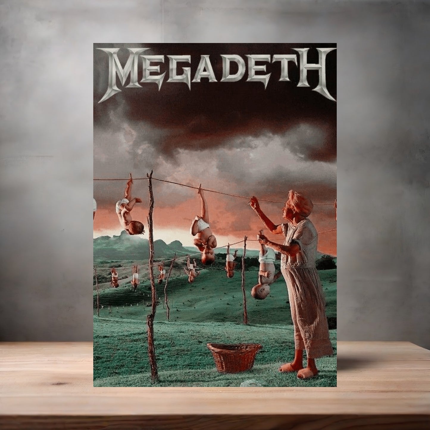 Megadeth poster on aluminum print. Multiple sizes available v3