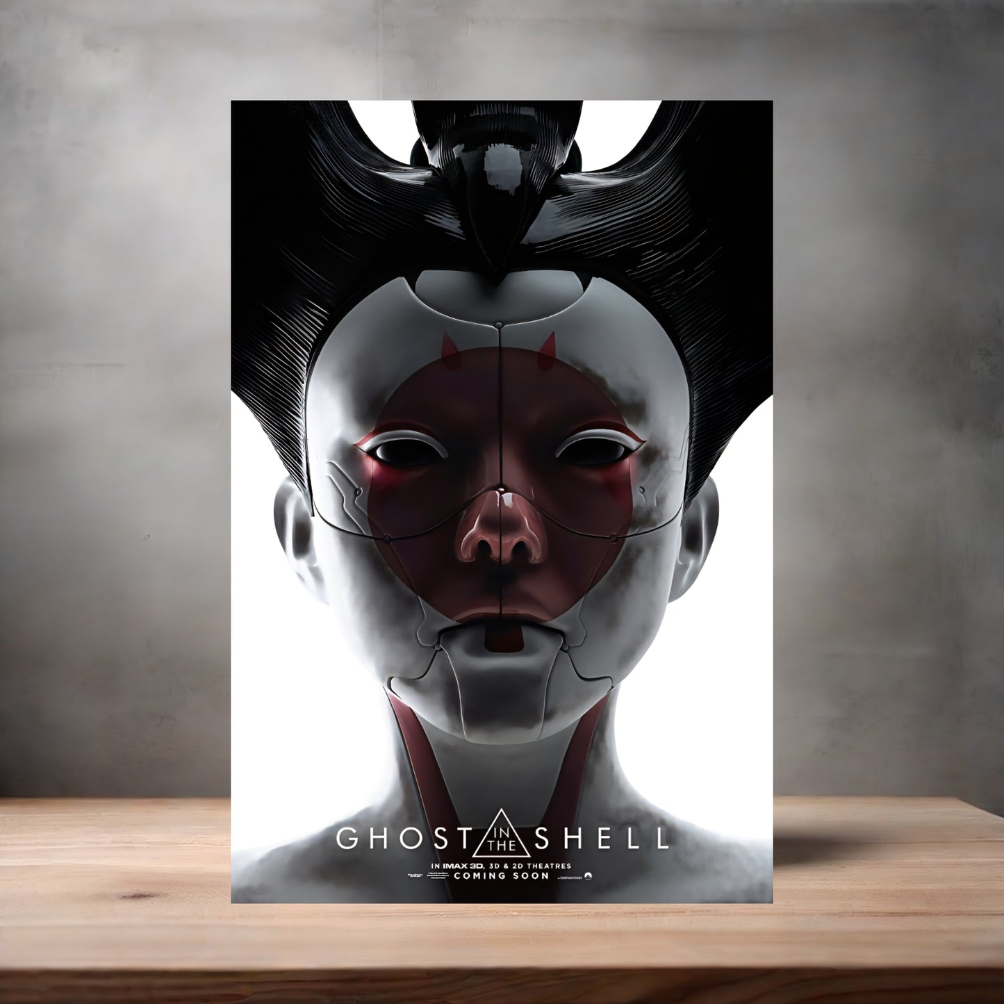 Ghost in the Shell Movie posters on Aluminum print. Multiple sizes and prints available.