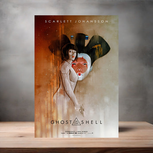 Ghost in the Shell Movie posters on Aluminum print. Multiple sizes and prints available.
