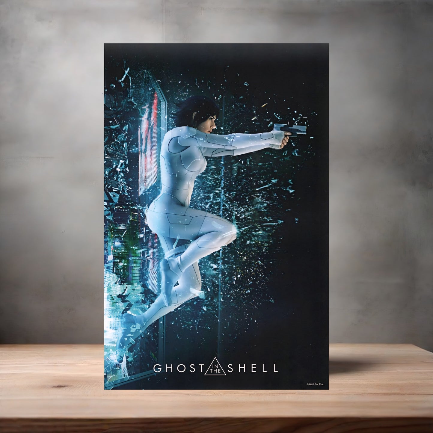 Ghost in the Shell Movie posters on Aluminum print. Multiple sizes and prints available.