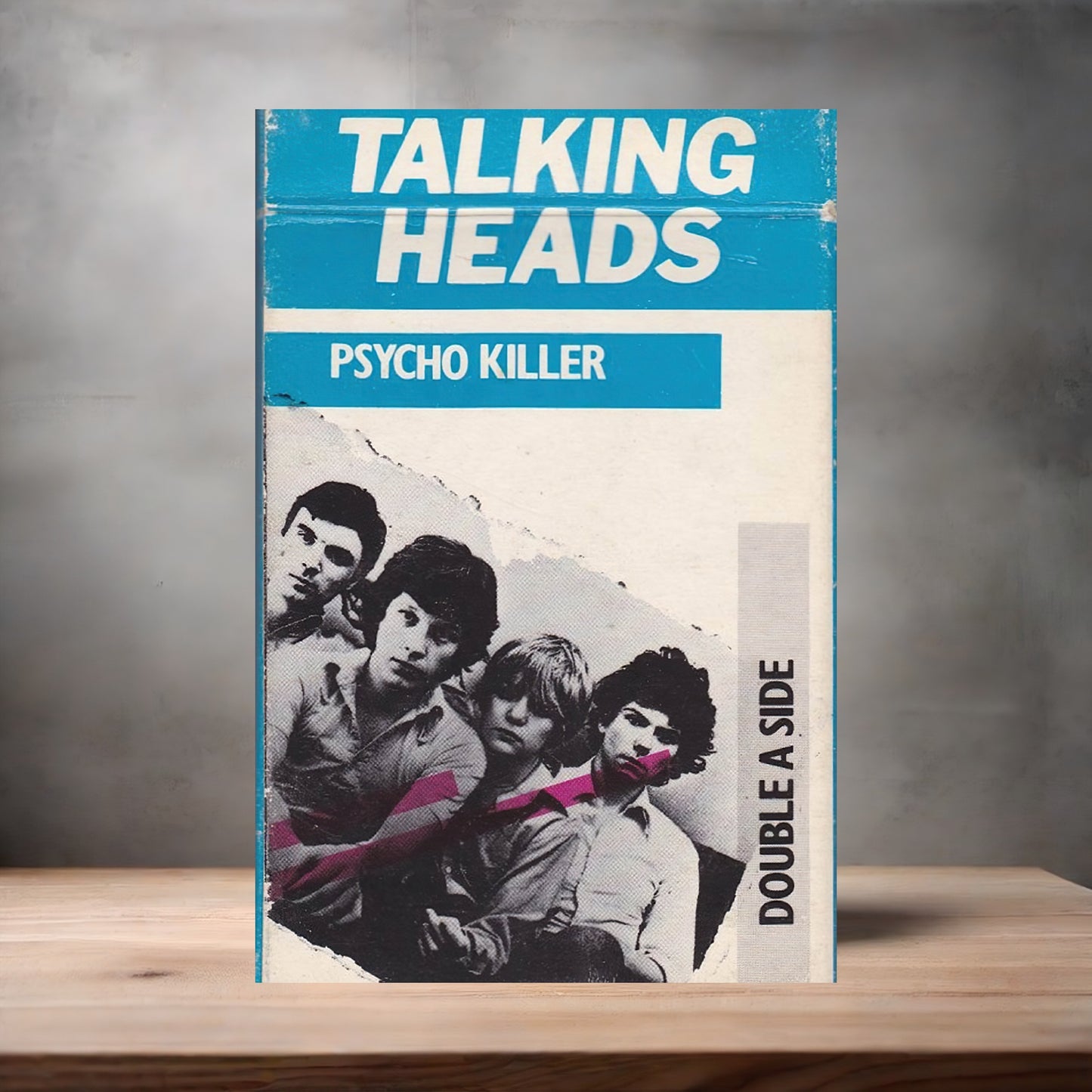 Talking Heads Psycho Killer poster on aluminum print. Multiple sizes available