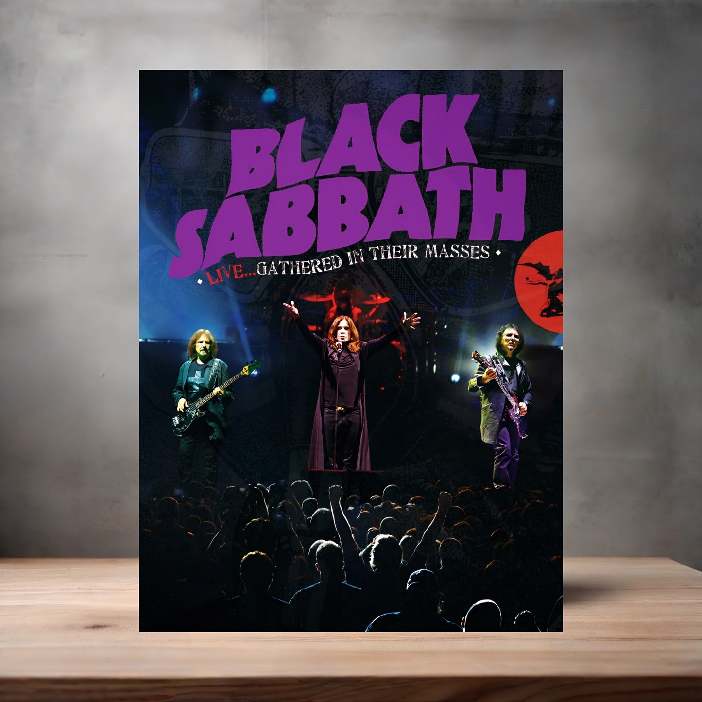 Black Sabbath Gathered in their Masses poster on aluminum print. Multiple sizes available