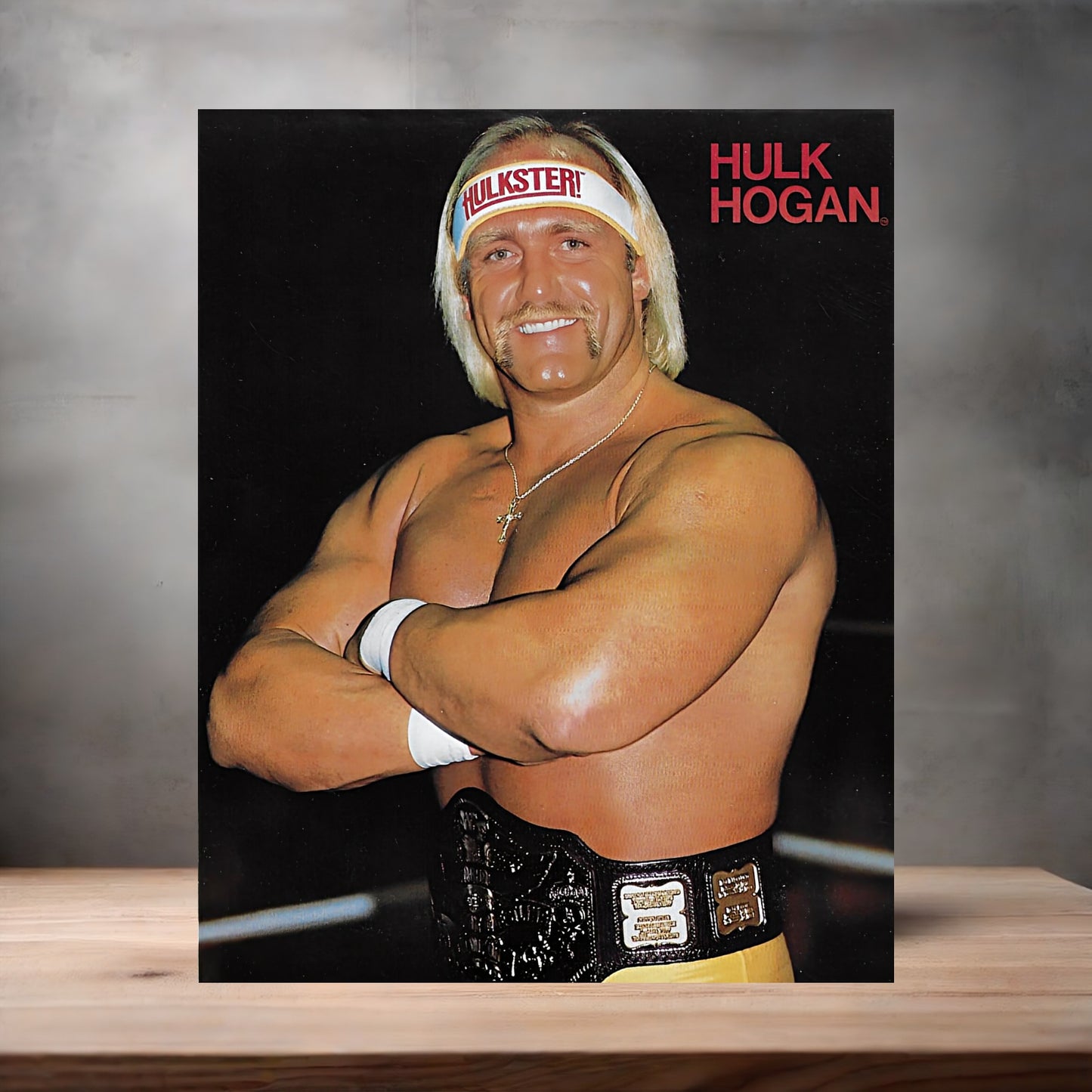 Hulk Hogan Hulkster poster on aluminum print. Multiple sizes available
