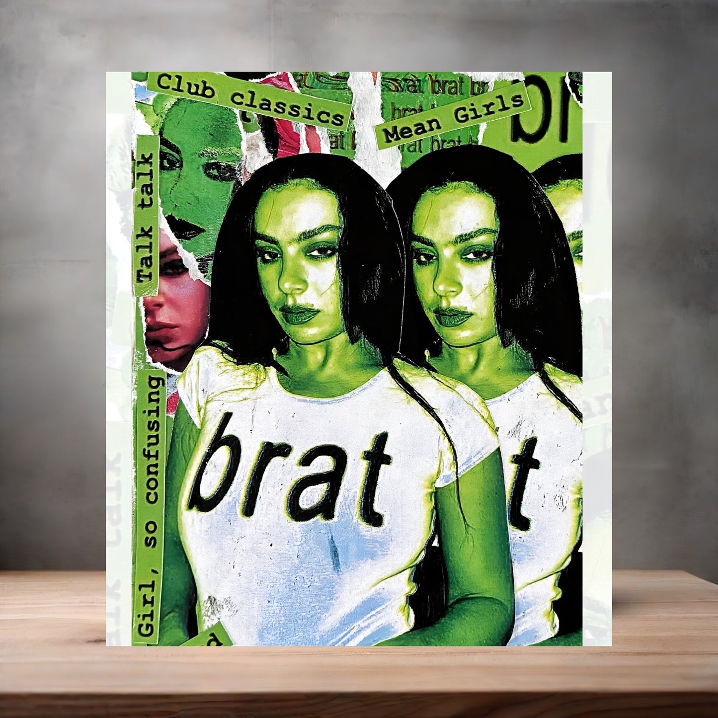 Charli XCX poster on aluminum print. Multiple sizes available