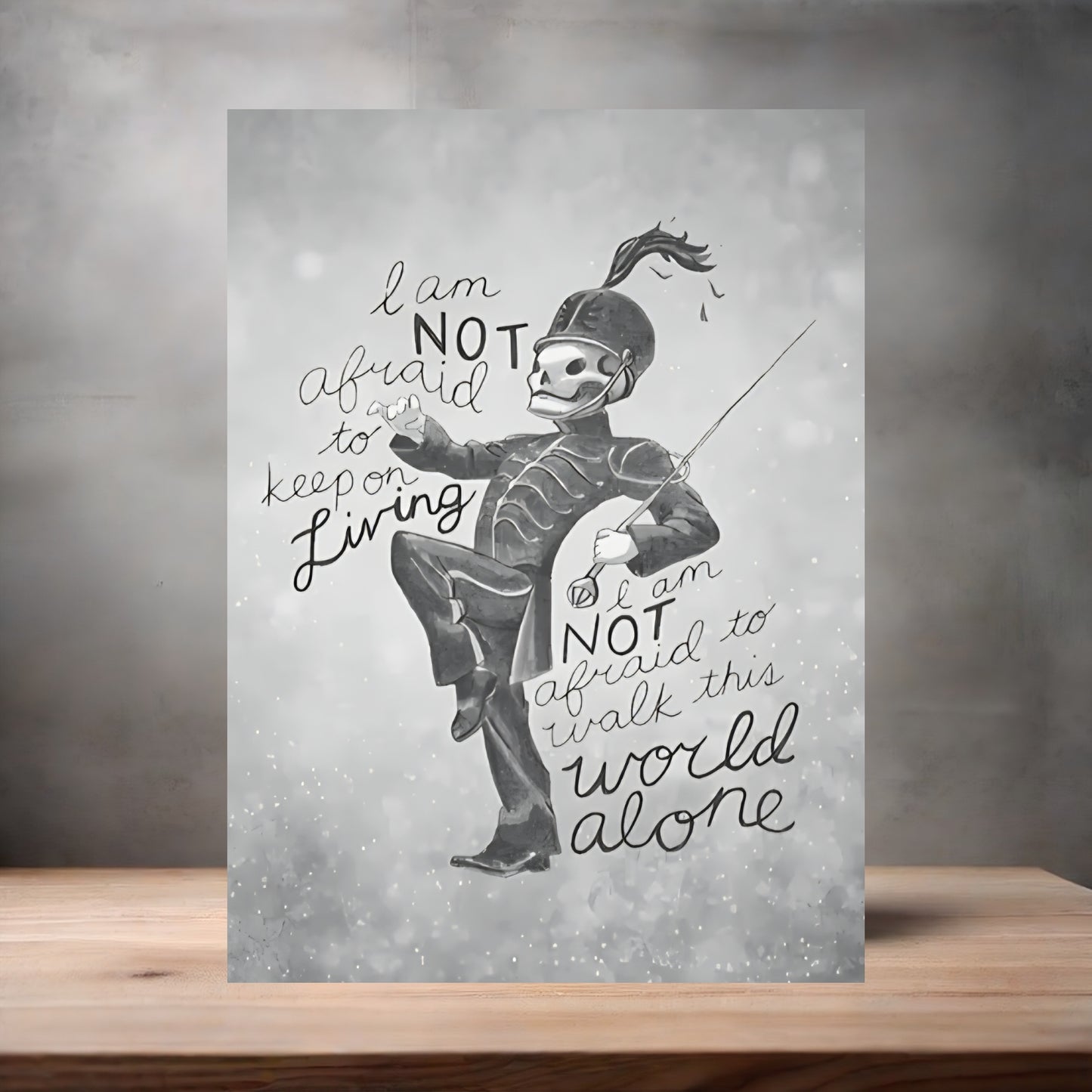 My Chemical Romance I am not afraid poster on aluminum print. Multiple sizes available