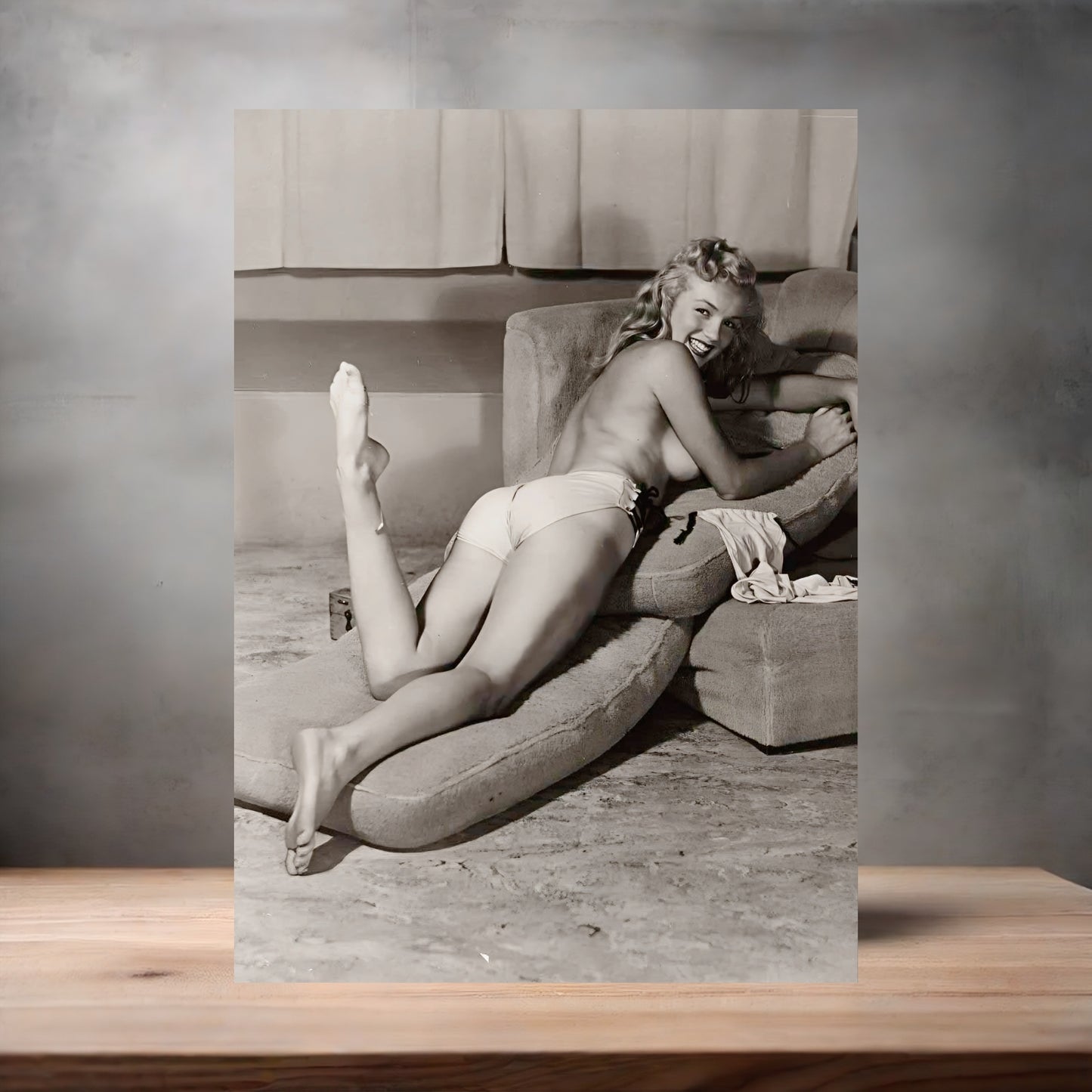 Adult Mature Marilyn Monroe poster on aluminum print. Multiple sizes available