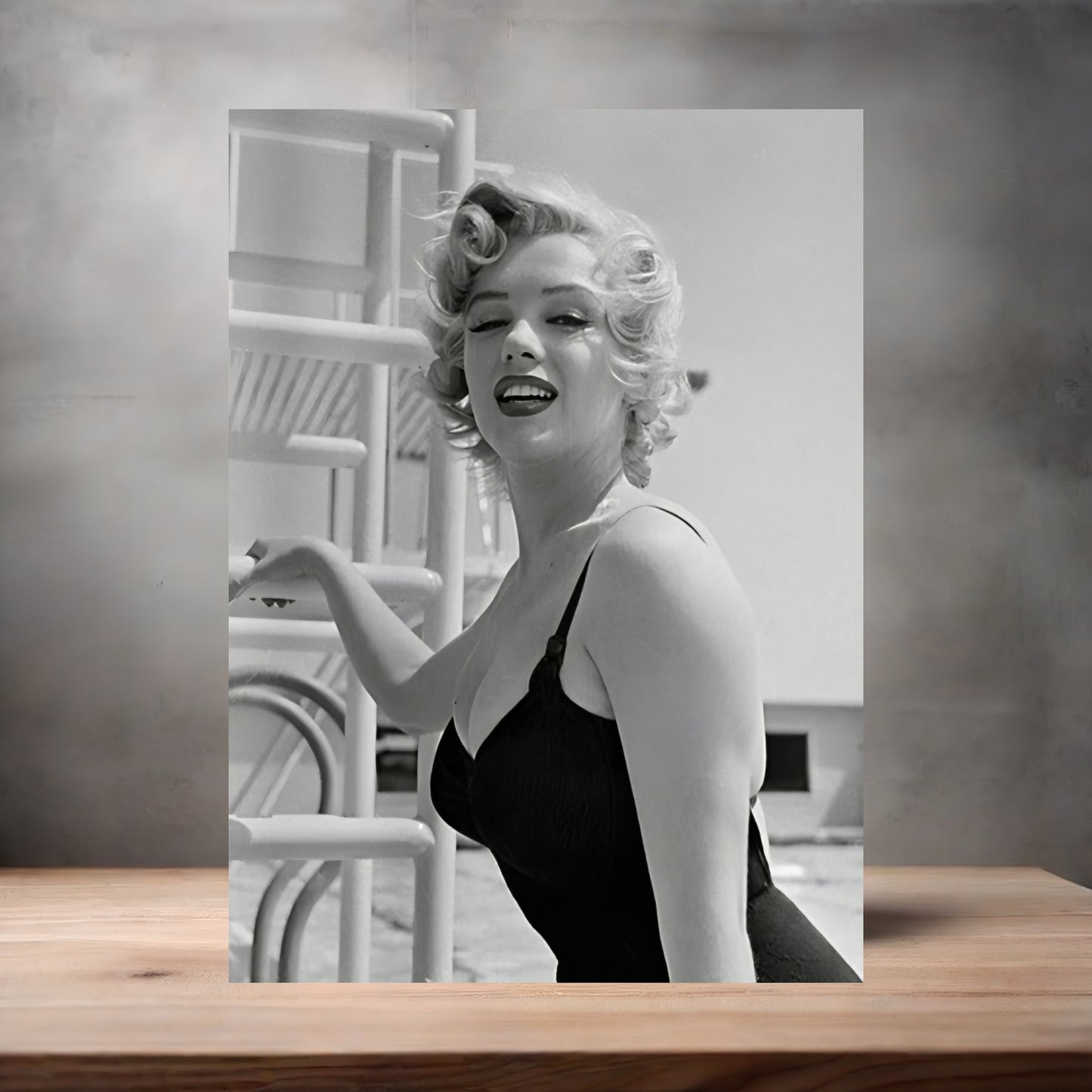Marilyn Monroe poster on aluminum print. Multiple sizes available