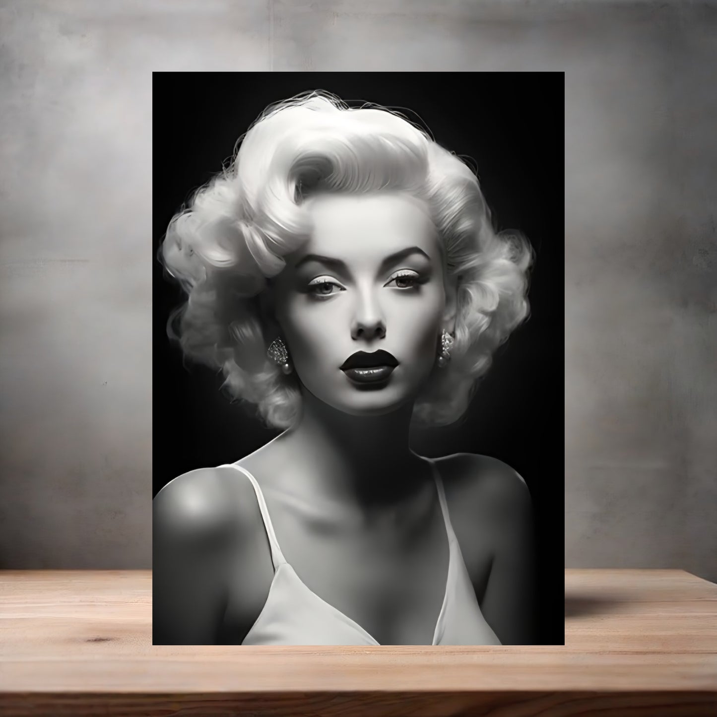 Marilyn Monroe poster on aluminum print. Multiple sizes available