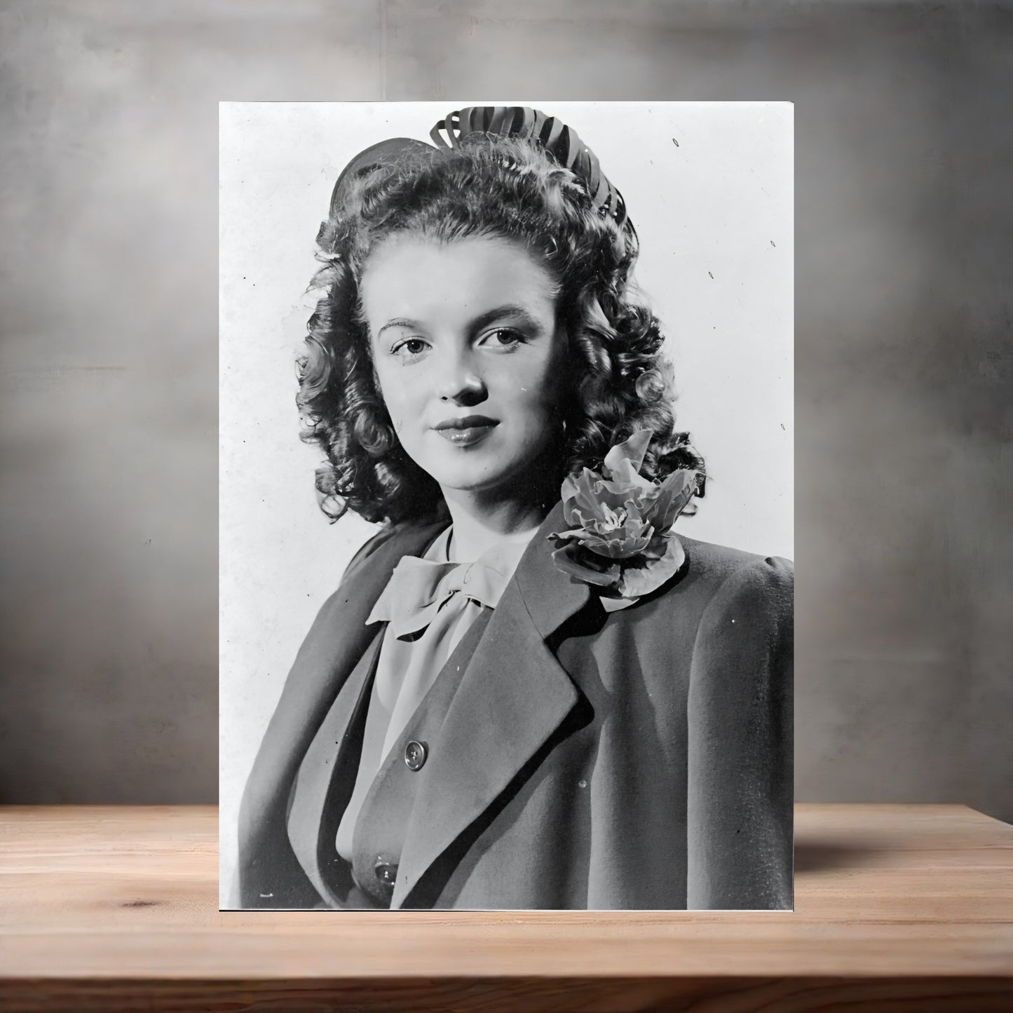 Marilyn Monroe early years poster on aluminum print. Multiple sizes available