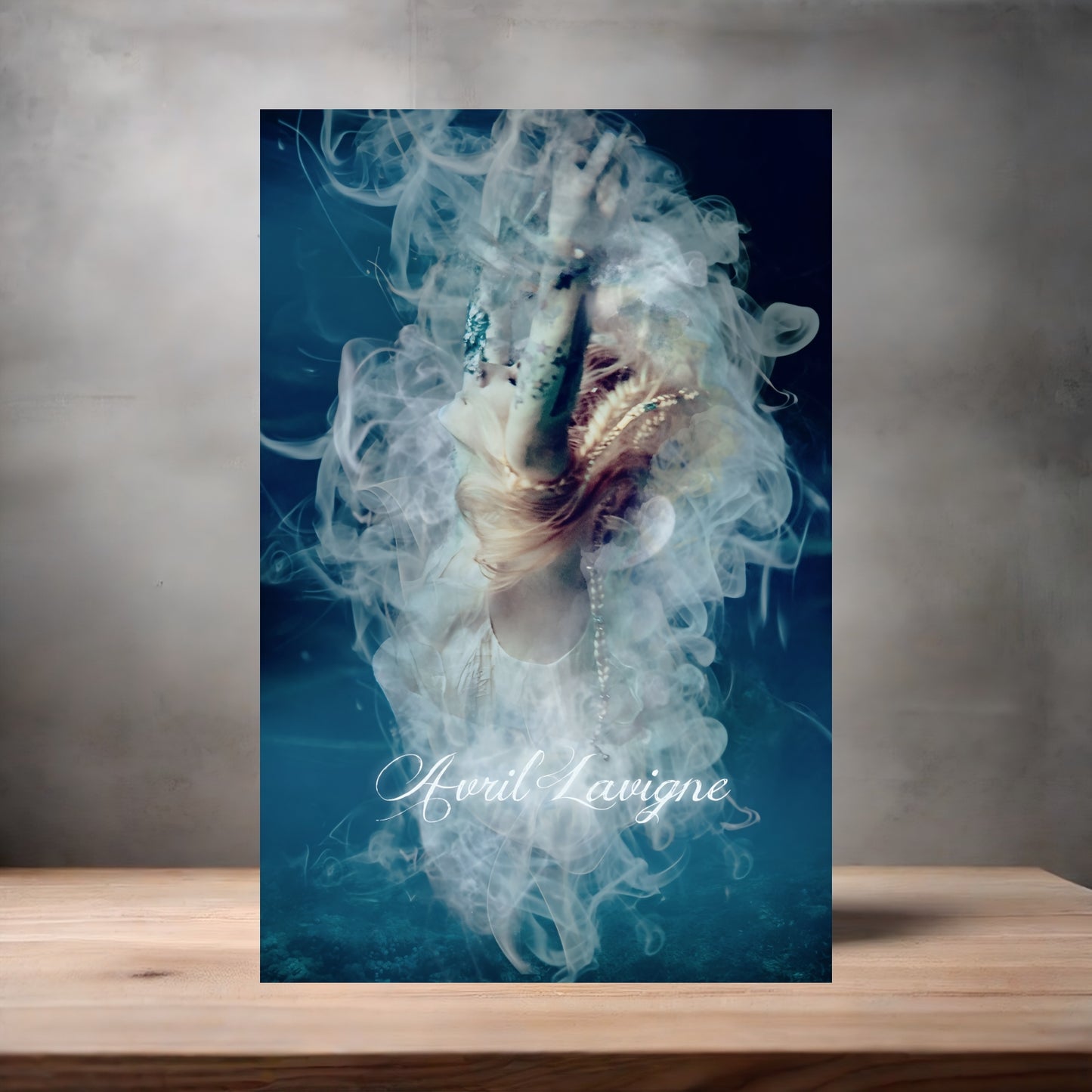 Avril Lavigne amazing poster on aluminum print. Multiple sizes available