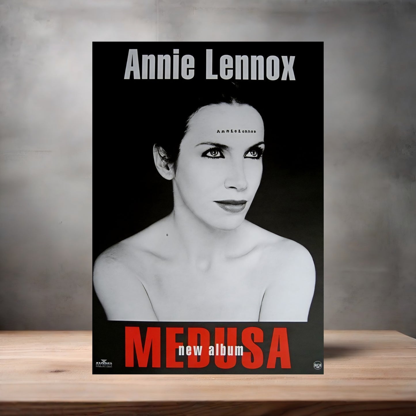 Annie Lennox Medusa poster on aluminum print. Multiple sizes available