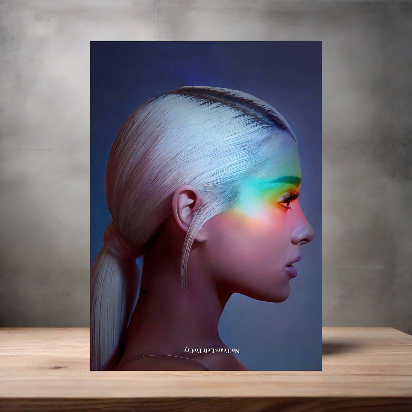 Ariana Grande v5 poster on aluminum print. Multiple sizes available